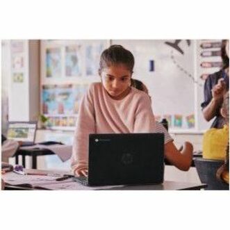 HP Fortis G1i 14" Rugged Chromebook - HD - Intel N-Series N150 - 8 GB - 64 GB Flash Memory - Bilingual Keyboard - Jet Black - Smart Buy - Intel Chip - 1366 x 768 - ChromeOS - Intel UHD Graphics - Front Camera/Webcam - 10.10 Hours Battery Run Time - IEEE 802.11ax Wireless LAN Standard — life style