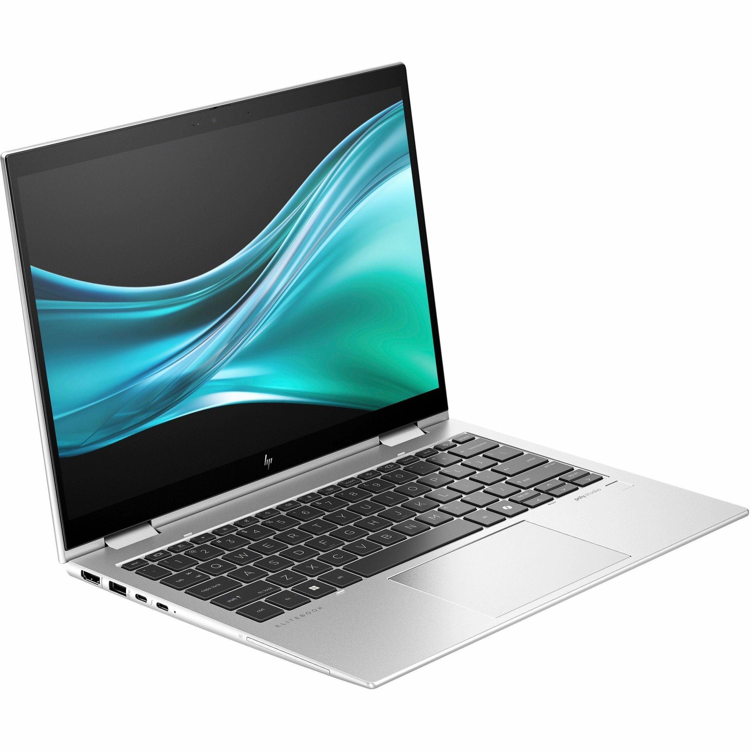 HP Elite x360 830 G11 13.3" Touchscreen Convertible 2 in 1 Notebook - WUXGA - 60 Hz - Intel Core Ultra 5 1st Gen 135U - 16 GB - 512 GB SSD - Intel Chip - 1920 x 1200 - Intel - In-plane Switching (IPS) Technology, BrightView, Sure View - Front Camera/Webcam - IEEE 802.11ax Wireless LAN Standard — alternate image3