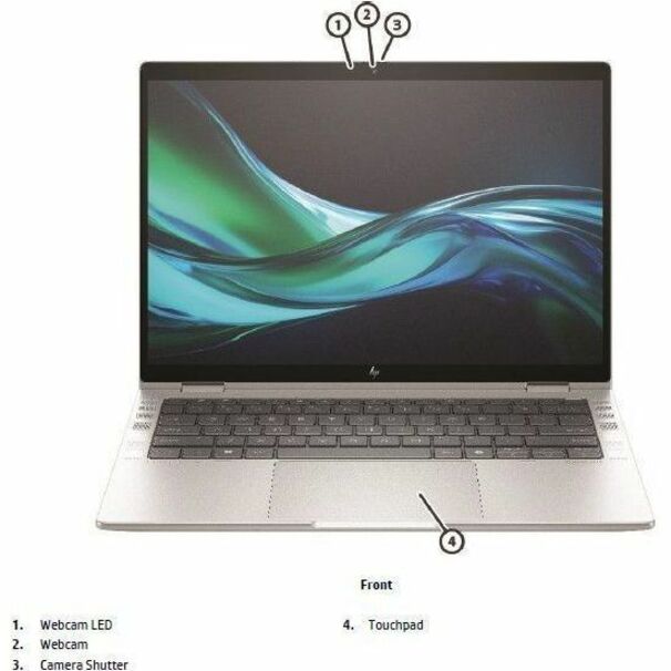 HP Elite x360 1040 G11 14" Touchscreen Convertible 2 in 1 Notebook - Intel Core Ultra 7 165H - 64 GB - 1 TB SSD - Intel Chip - Intel Arc Graphics — alternate image1