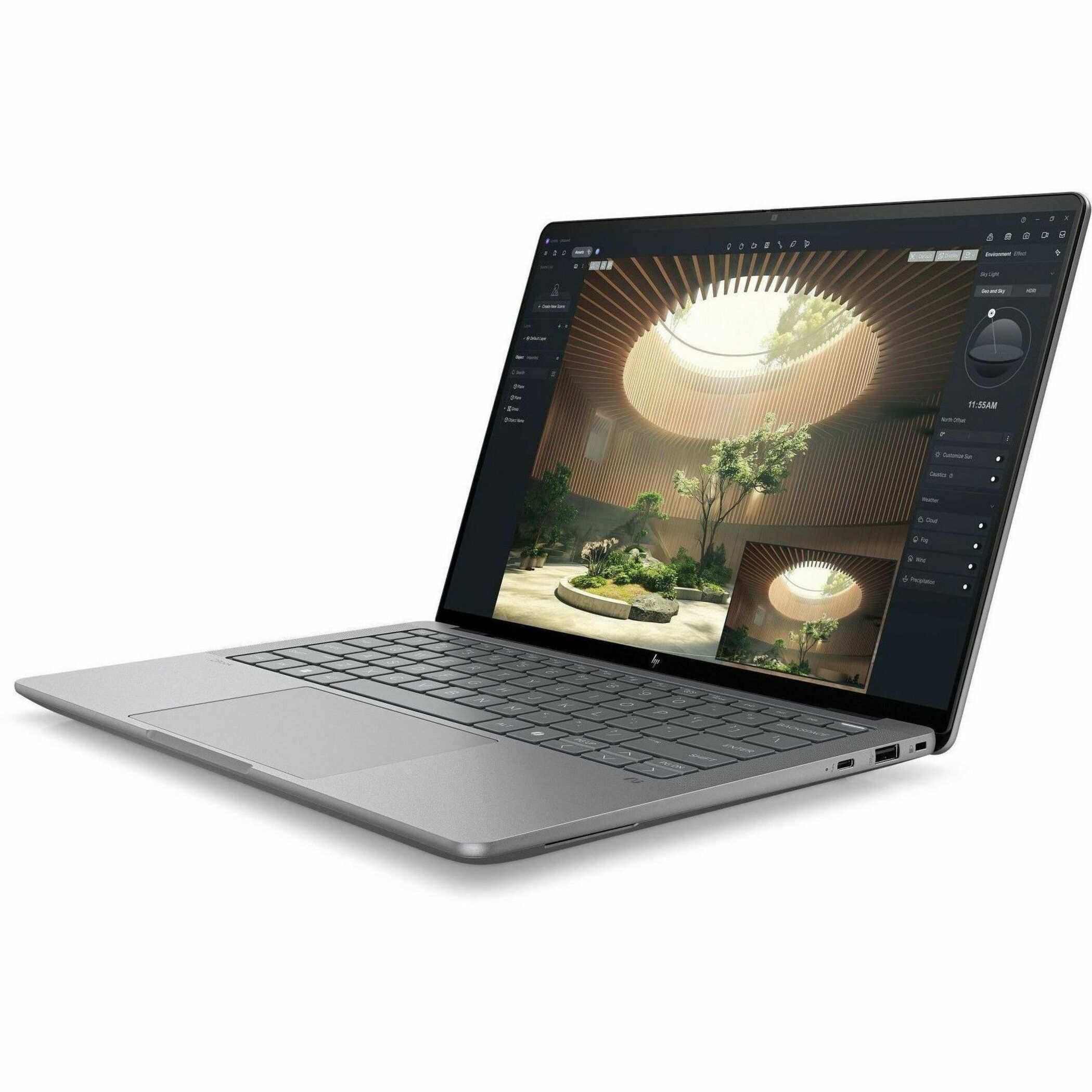 HP ZBook Ultra G1a 14" Touchscreen Mobile Workstation - 2.8K - AMD Ryzen AI MAX PRO 390 - 64 GB - English Keyboard - Meteor Silver - Smart Buy - AMD Chip - 2880 x 1800 - Windows 11 Pro - AMD Radeon 8050S Graphics - In-plane Switching (IPS) Technology, BrightView - Front Camera/Webcam - 14.50 Hours Battery Run Time - IEEE 802.11be Wireless LAN Standard — alternate image3