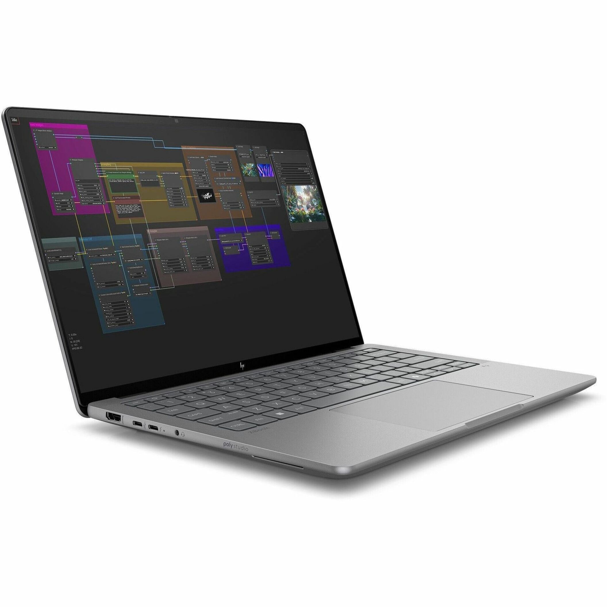HP ZBook Ultra G1a 14" Touchscreen Mobile Workstation - 2.8K - AMD Ryzen AI Max+ PRO 395 - 64 GB - English Keyboard - Meteor Silver - Smart Buy - AMD Chip - 2880 x 1800 - Windows 11 Pro - AMD Radeon 8060S Graphics - In-plane Switching (IPS) Technology, BrightView - Front Camera/Webcam - 14.50 Hours Battery Run Time - IEEE 802.11be Wireless LAN Standard — alternate image2