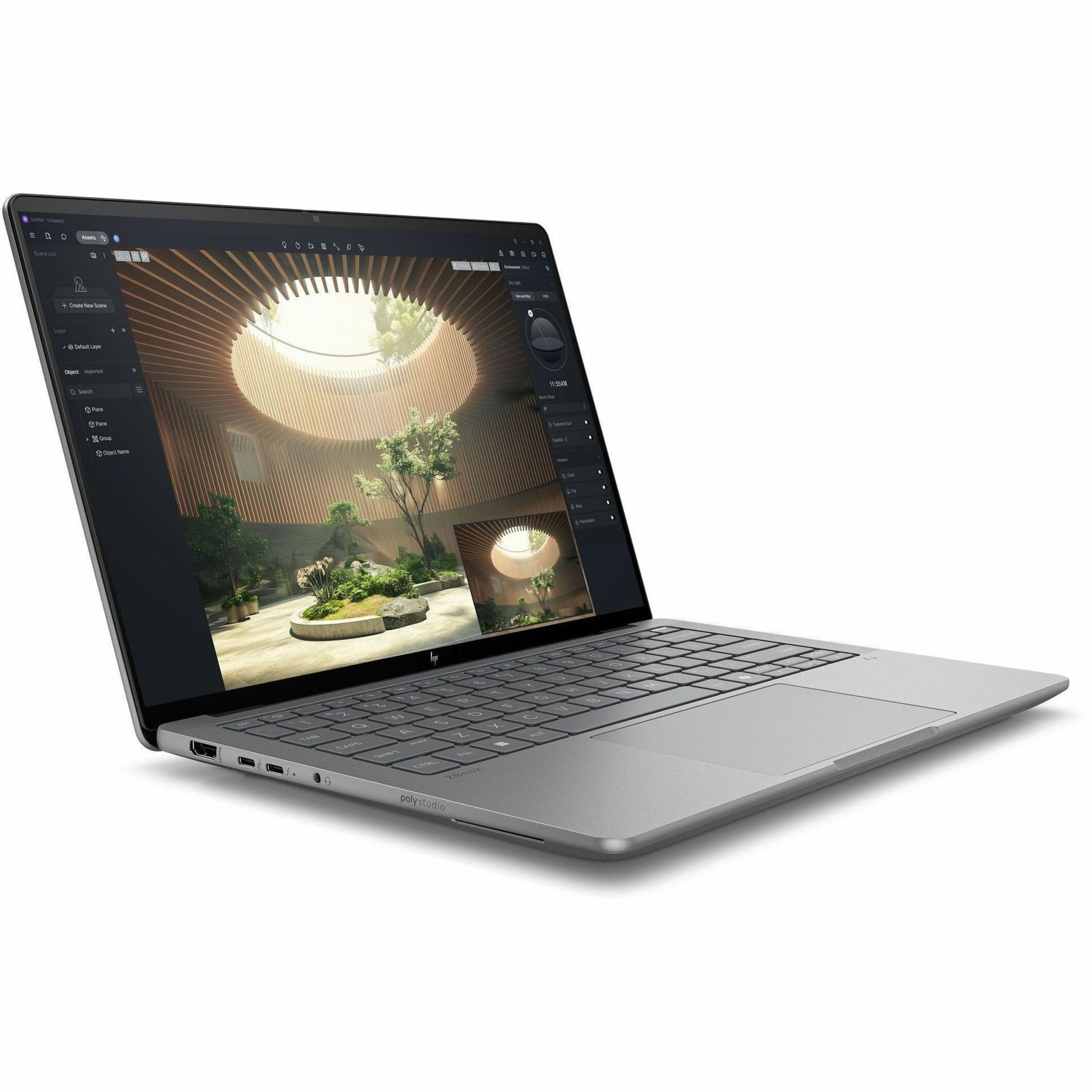 HP ZBook Ultra G1a 14" Touchscreen Mobile Workstation - 2.8K - AMD Ryzen AI MAX PRO 380 - 16 GB - 1 TB SSD - English Keyboard - Meteor Silver - Smart Buy - AMD Chip - 2880 x 1800 - Windows 11 Pro - AMD Radeon Graphics - In-plane Switching (IPS) Technology, BrightView - Front Camera/Webcam - 14.50 Hours Battery Run Time - IEEE 802.11be Wireless LAN Standard — alternate image5