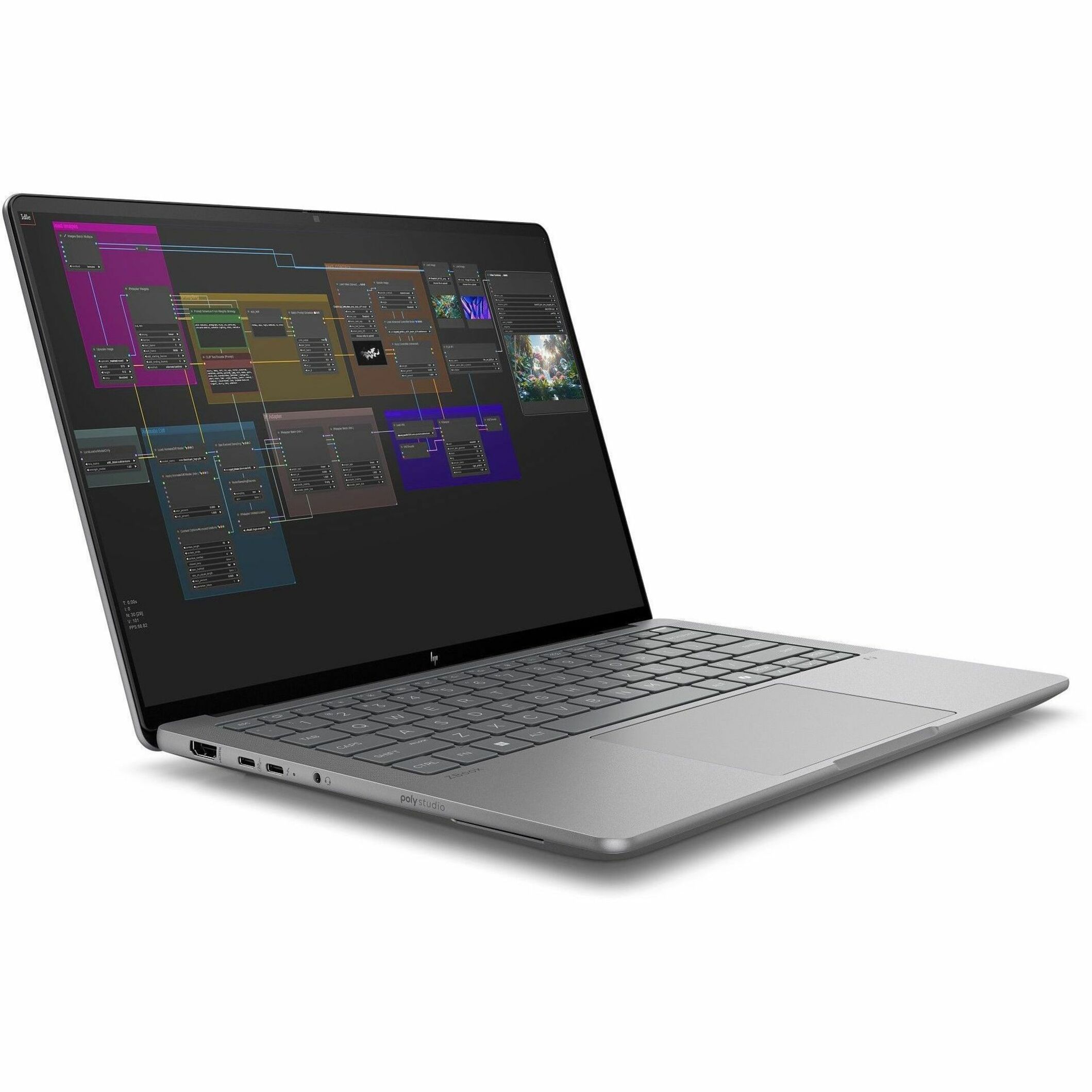 HP ZBook Ultra G1a 14" Mobile Workstation - WUXGA - AMD Ryzen AI MAX PRO 380 - 16 GB - 512 GB SSD - English Keyboard - Meteor Silver - Smart Buy - AMD Chip - 1920 x 1200 - Windows 11 Pro - AMD Radeon Graphics - In-plane Switching (IPS) Technology - Front Camera/Webcam - 14.50 Hours Battery Run Time - IEEE 802.11be Wireless LAN Standard — alternate image4