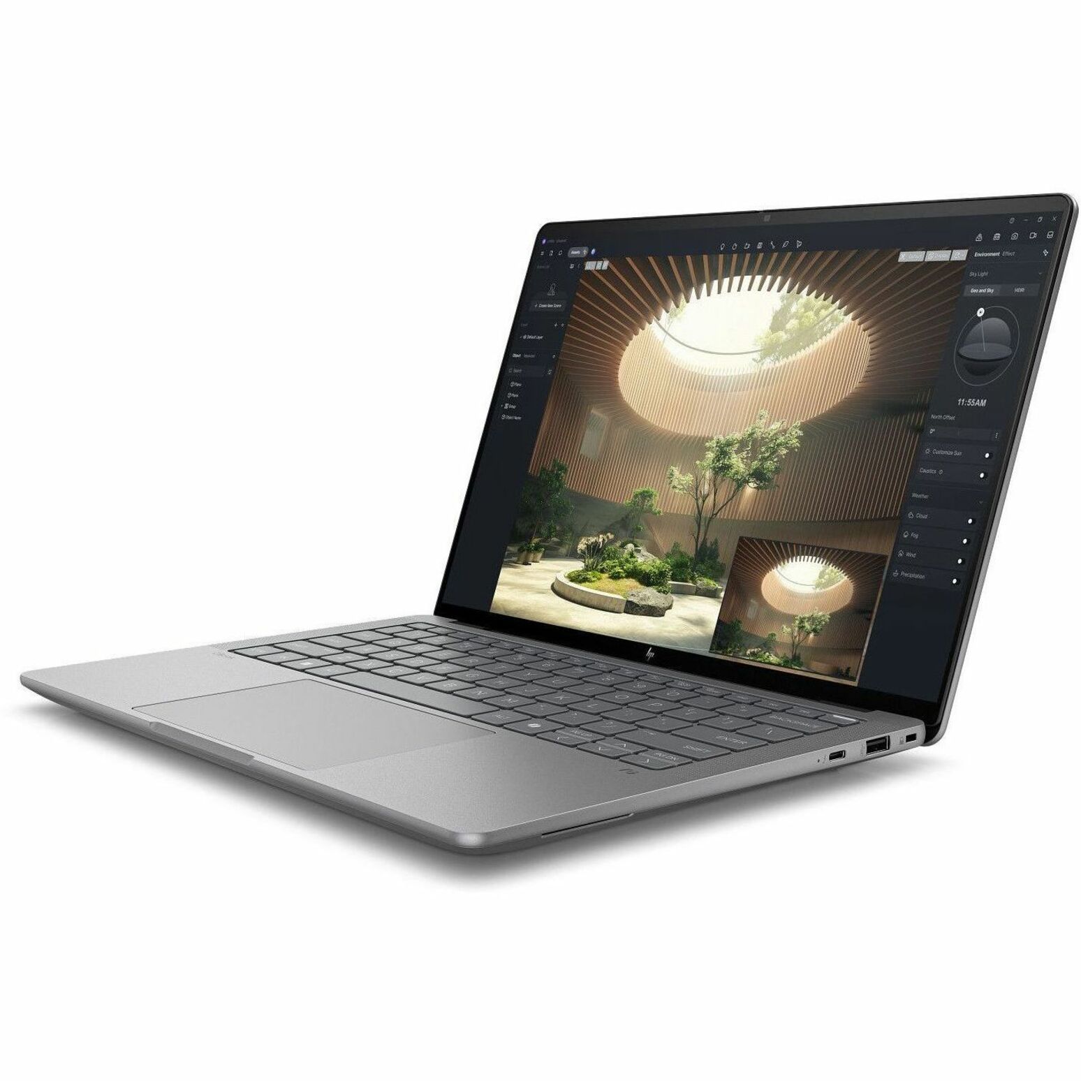 HP ZBook Ultra G1a 14" Touchscreen Mobile Workstation - 2.8K - AMD Ryzen AI MAX PRO 390 - 32 GB - English Keyboard - Meteor Silver - Smart Buy - AMD Chip - 2880 x 1800 - Windows 11 Pro - AMD Radeon 8050S Graphics - In-plane Switching (IPS) Technology, BrightView - Front Camera/Webcam - 14.50 Hours Battery Run Time - IEEE 802.11be Wireless LAN Standard — alternate image1