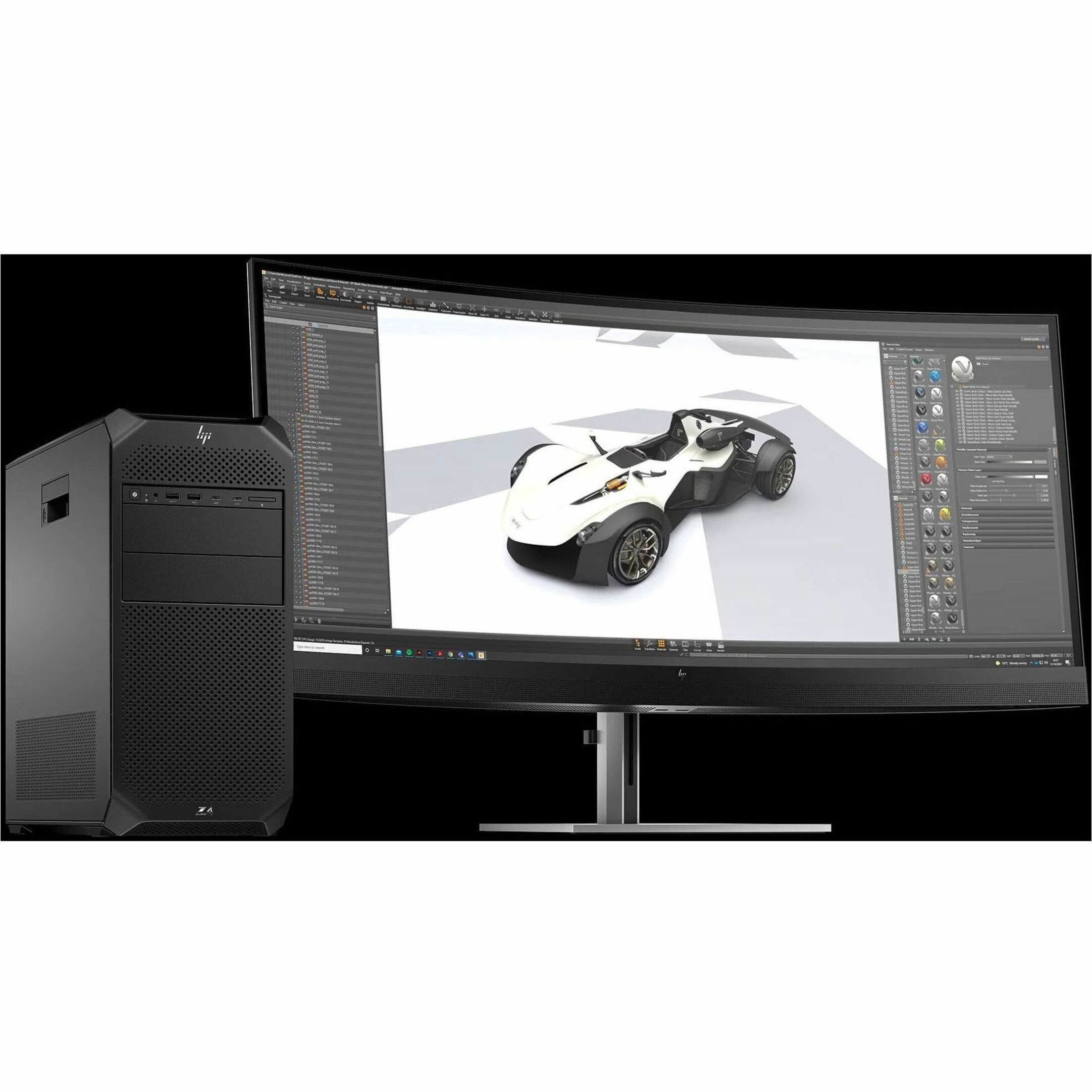 HP Z8 G5 Workstation - Intel Xeon Silver 4514Y - 64 GB - 512 GB SSD - Tower - Black - Smart Buy - Intel C741 Chip - Windows 11 Pro - Serial ATA/600, NVMe Controller - 0, 1, 5, 10 RAID Levels - English Keyboard - Gigabit Ethernet — alternate image5