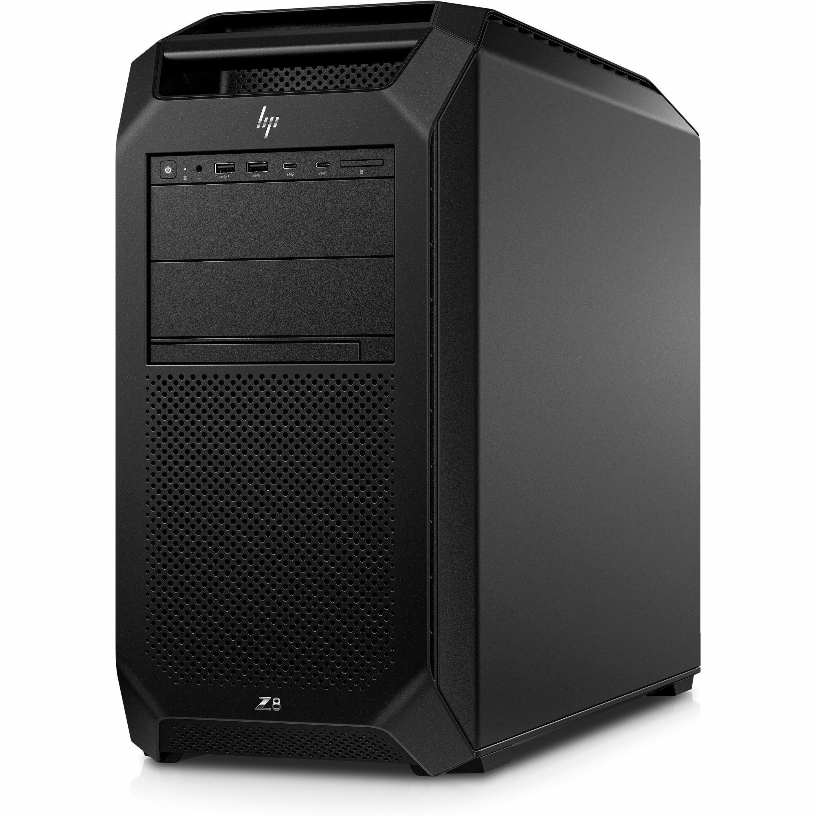 HP Z8 Fury G5 Workstation - 1 x Intel Xeon w7-3545 - 16 GB - 512 GB SSD - Tower - Black - Smart Buy - Intel W790 Chip - Windows 11 Pro - NVIDIA 16 GB Graphics - Serial ATA/600, NVMe Controller - 0, 1, 5, 10 RAID Levels - French Keyboard - Gigabit Ethernet — leftmaximum
