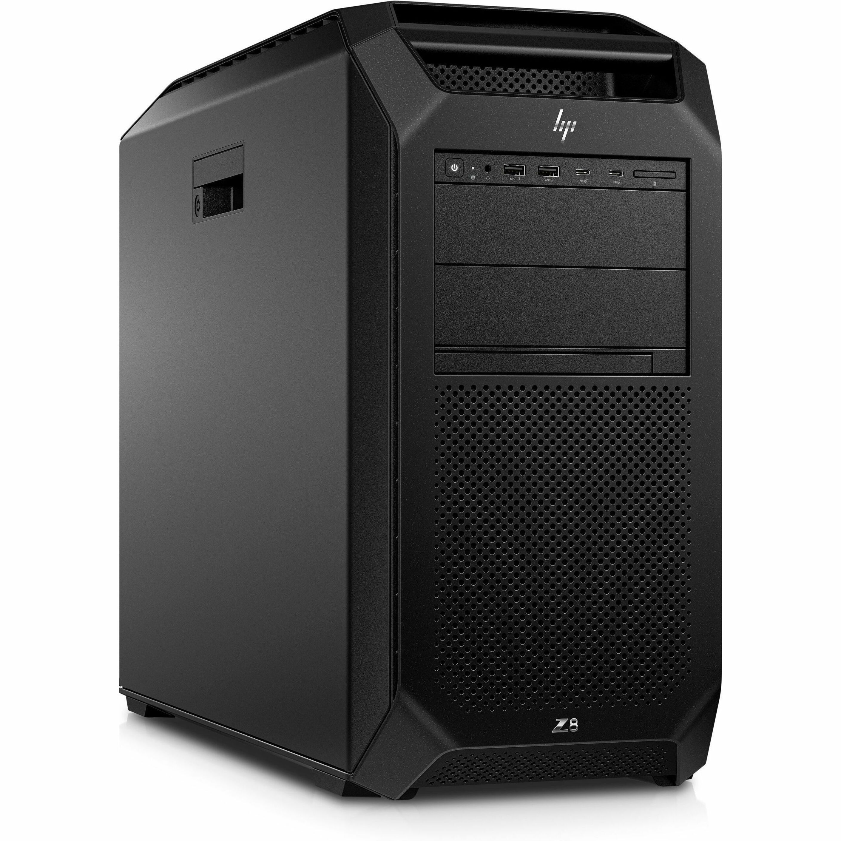 HP Z8 Fury G5 Workstation - 1 x Intel Xeon w7-3545 - 16 GB - 512 GB SSD - Tower - Black - Smart Buy - Intel W790 Chip - Windows 11 Pro - NVIDIA 16 GB Graphics - Serial ATA/600, NVMe Controller - 0, 1, 5, 10 RAID Levels - French Keyboard - Gigabit Ethernet — right