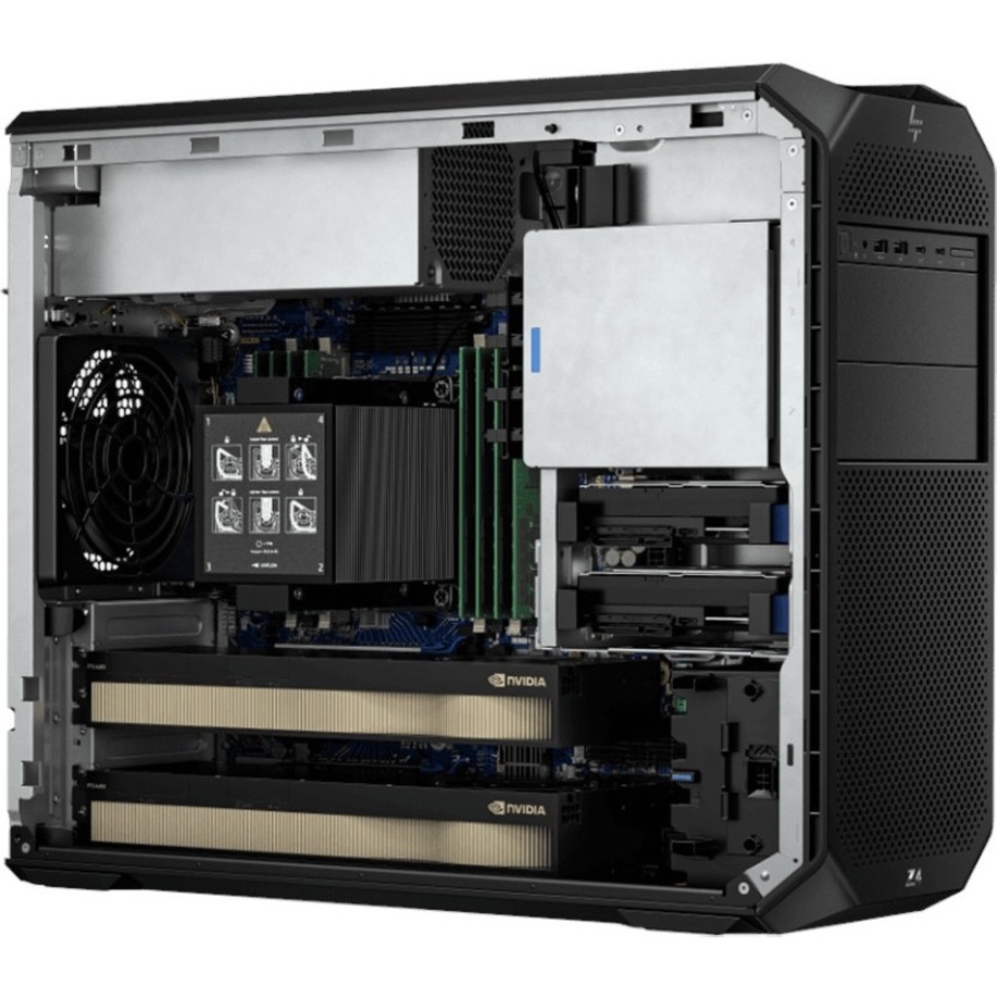 HP Z4 G5 Workstation - 1 x Intel Xeon W w5-2545 - 16 GB - 512 GB SSD - Tower - Black - Smart Buy - Intel W790 Chip - Windows 11 Pro - NVIDIA 16 GB Graphics - Serial ATA/600, NVMe Controller - 0, 1, 5, 10 RAID Levels - English Keyboard - Gigabit Ethernet — alternate image2