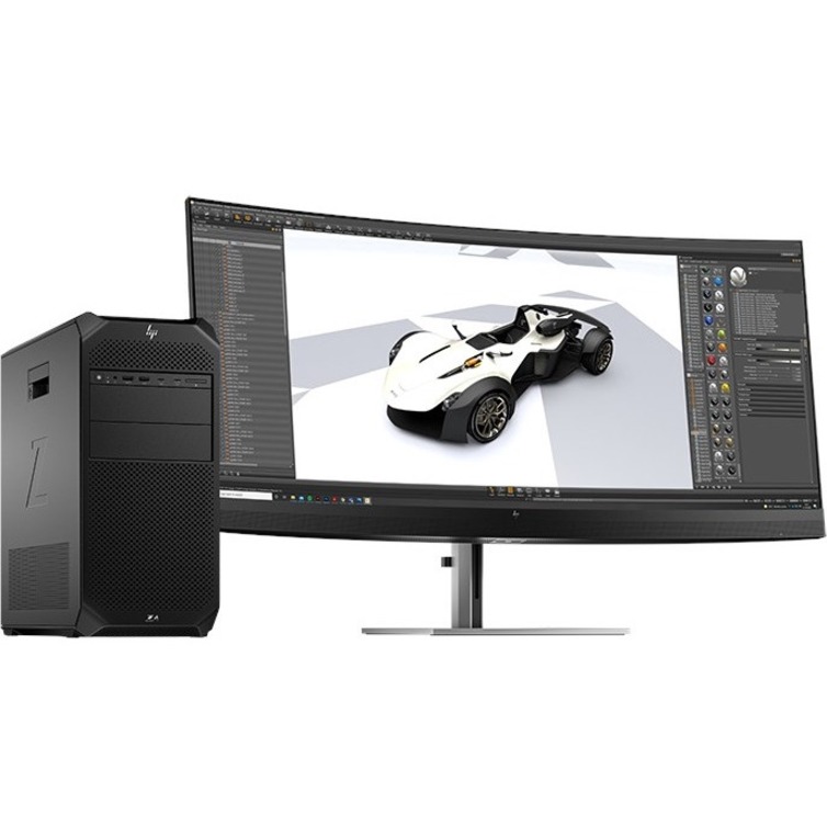 HP Z4 G5 Workstation - 1 x Intel Xeon W w5-2545 - 16 GB - 512 GB SSD - Tower - Black - Smart Buy - Intel W790 Chip - Windows 11 Pro - NVIDIA 16 GB Graphics - Serial ATA/600, NVMe Controller - 0, 1, 5, 10 RAID Levels - English Keyboard - Gigabit Ethernet — alternate image3