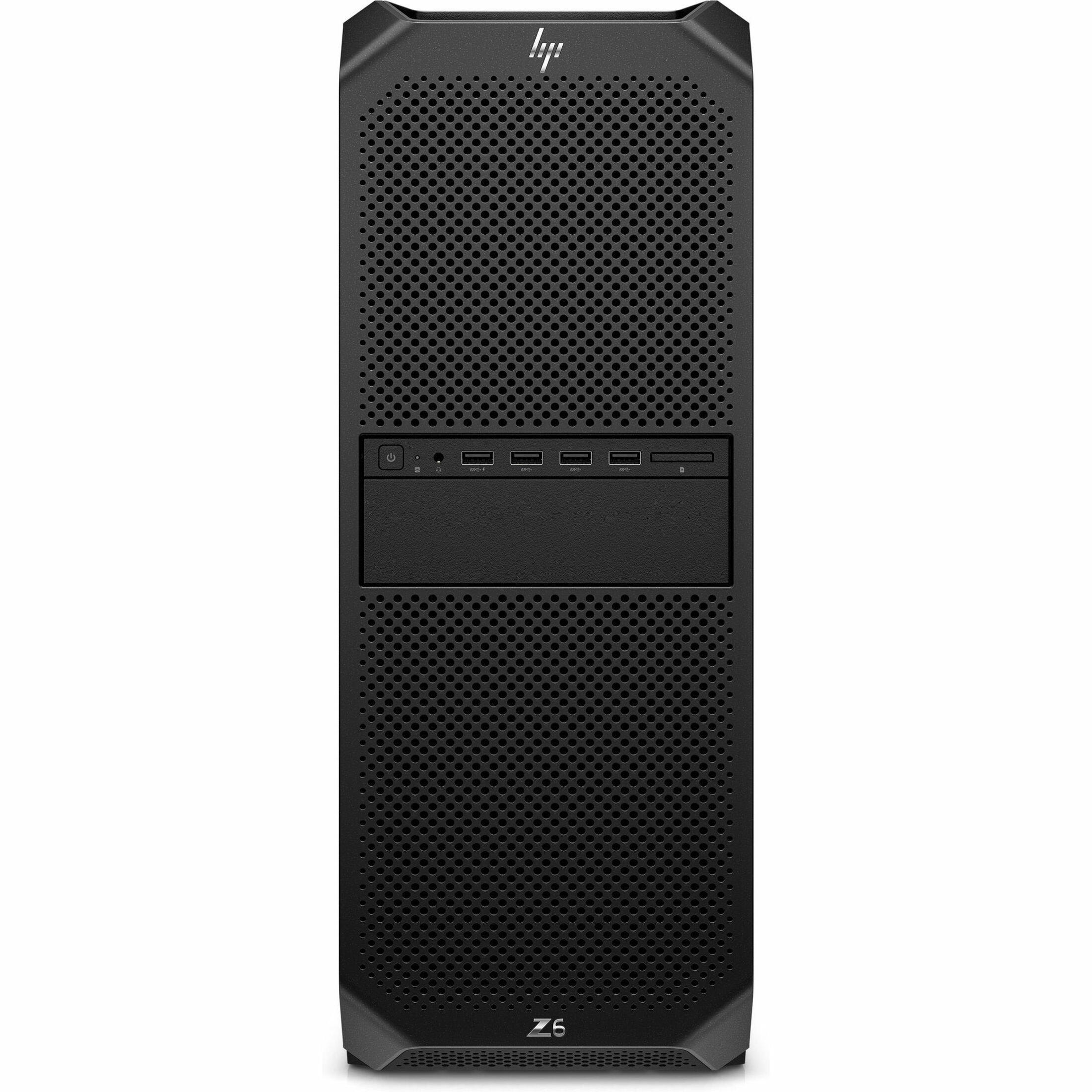 HP Z6 G5 A Workstation - AMD Ryzen Threadripper PRO 7995WX - 128 GB - 512 GB SSD - Tower - Black - Windows 11 Pro - AMD 4 GB Graphics - Serial ATA/600 Controller - 0, 1 RAID Levels - Gigabit Ethernet