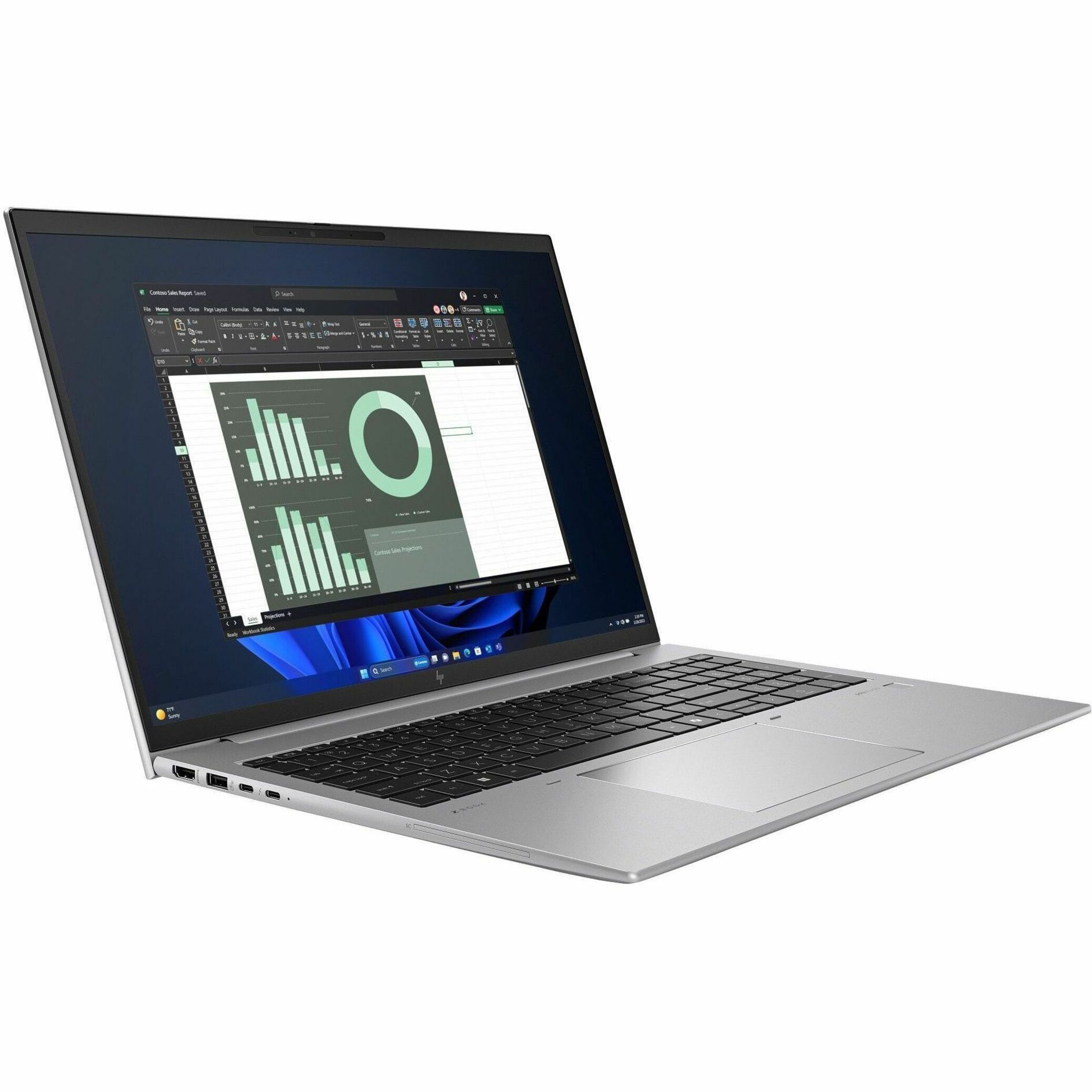 HP ZBook Firefly G11 16" Mobile Workstation - WUXGA - 60 Hz - Intel Core Ultra 7 1st Gen 165H - 64 GB - 2 TB SSD - Intel Chip - 1920 x 1200 - Intel - In-plane Switching (IPS) Technology - Front Camera/Webcam - IEEE 802.11ax Wireless LAN Standard — alternate image4