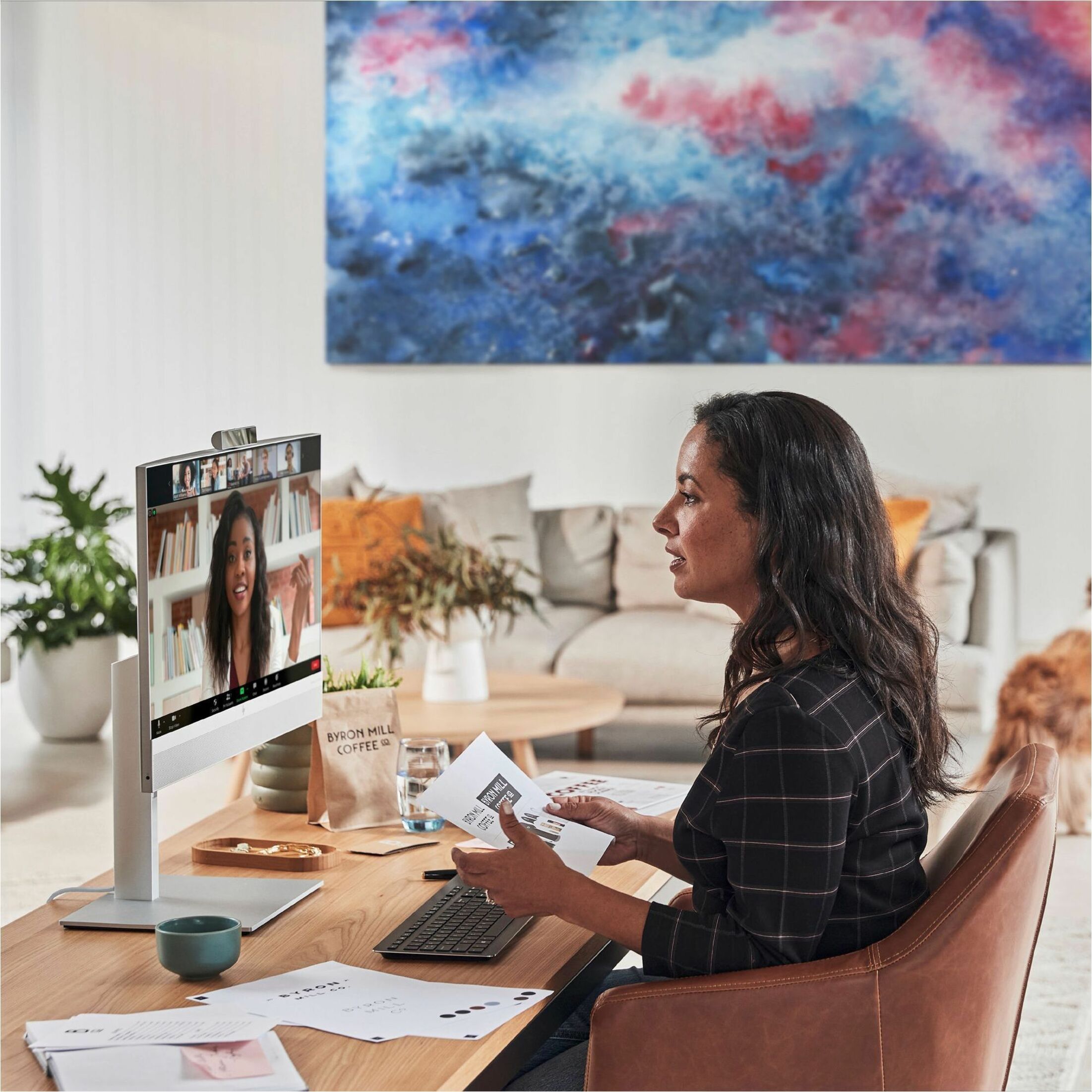 HP EliteOne 840 G9 All-in-One Computer - Intel Core i7 14th Gen i7-14700 - 64 GB - 23.8" Full HD - Desktop - Intel Q670 Chip - 1920 x 1080 — life style