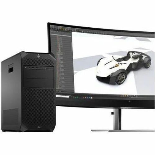 HP Z4 G5 Workstation - 1 x Intel Xeon w3-2423 - 64 GB - 512 GB SSD - Tower - Black - Intel W790 Chip - NVMe, Serial ATA/600 Controller - 0, 1, 5, 10 RAID Levels - Gigabit Ethernet — alternate image4