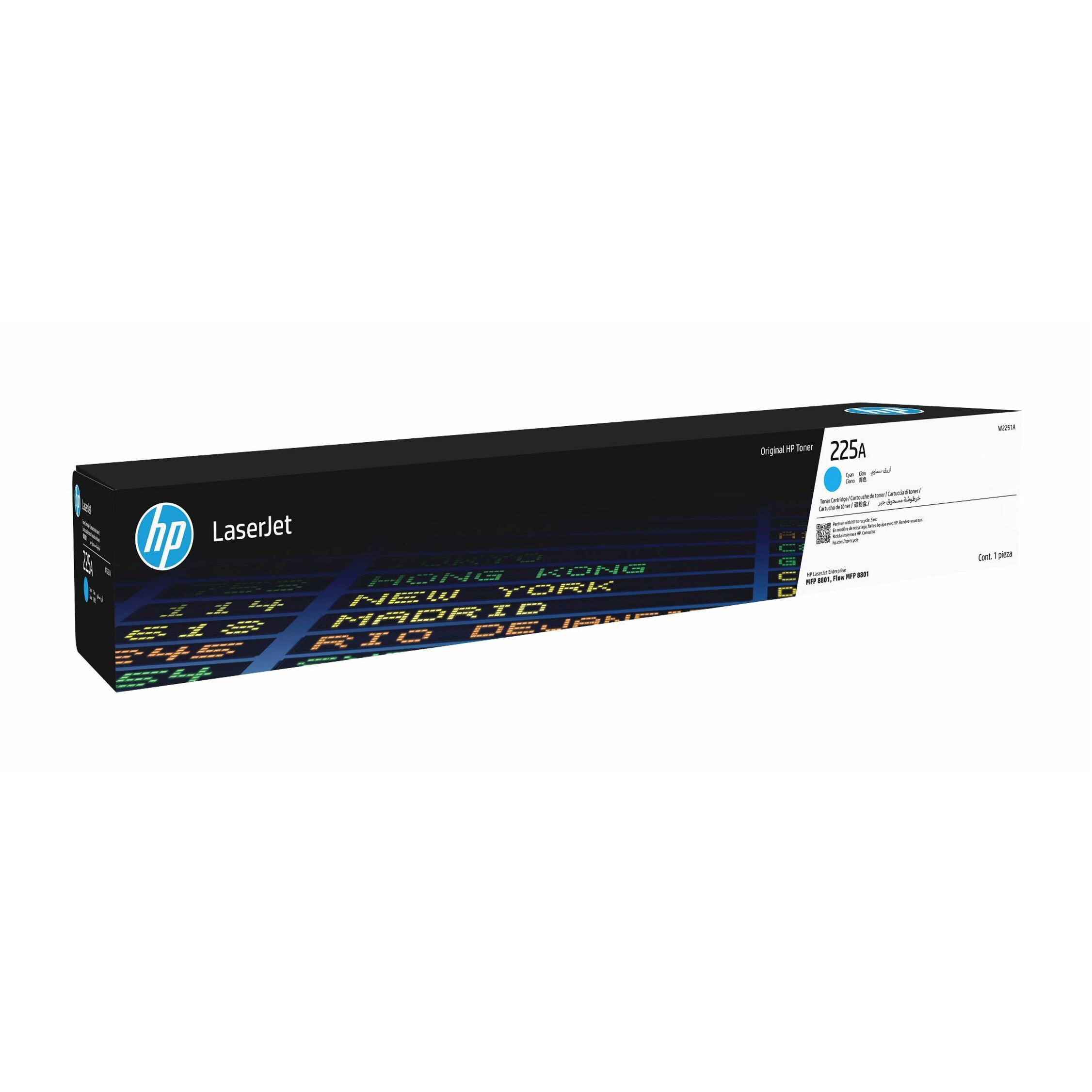 HP 225A Original Standard Yield Laser Toner Cartridge - Cyan Pack - 40000 Pages