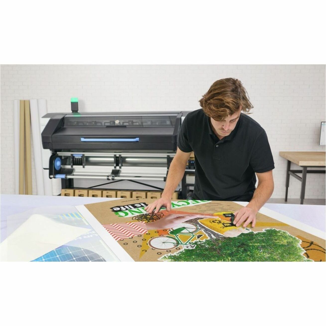 HP Latex 730W Inkjet Large Format Printer - Color - 4 Color(s) - 334 ft²/h Color Speed - Banner — alternate image5