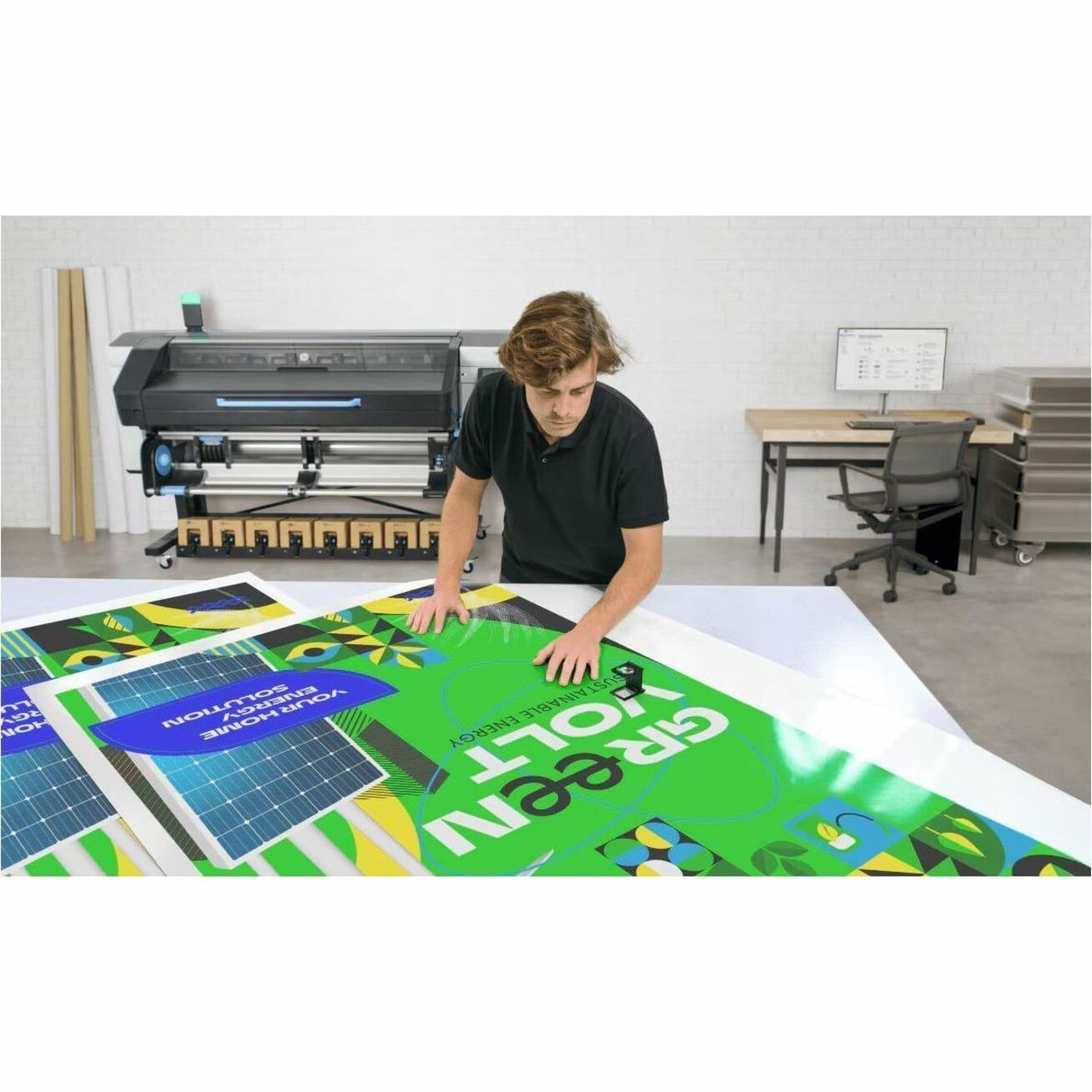 HP Latex 830 Inkjet Large Format Printer - Color - 4 Color(s) - 388 ft²/h Color Speed - Banner — life style