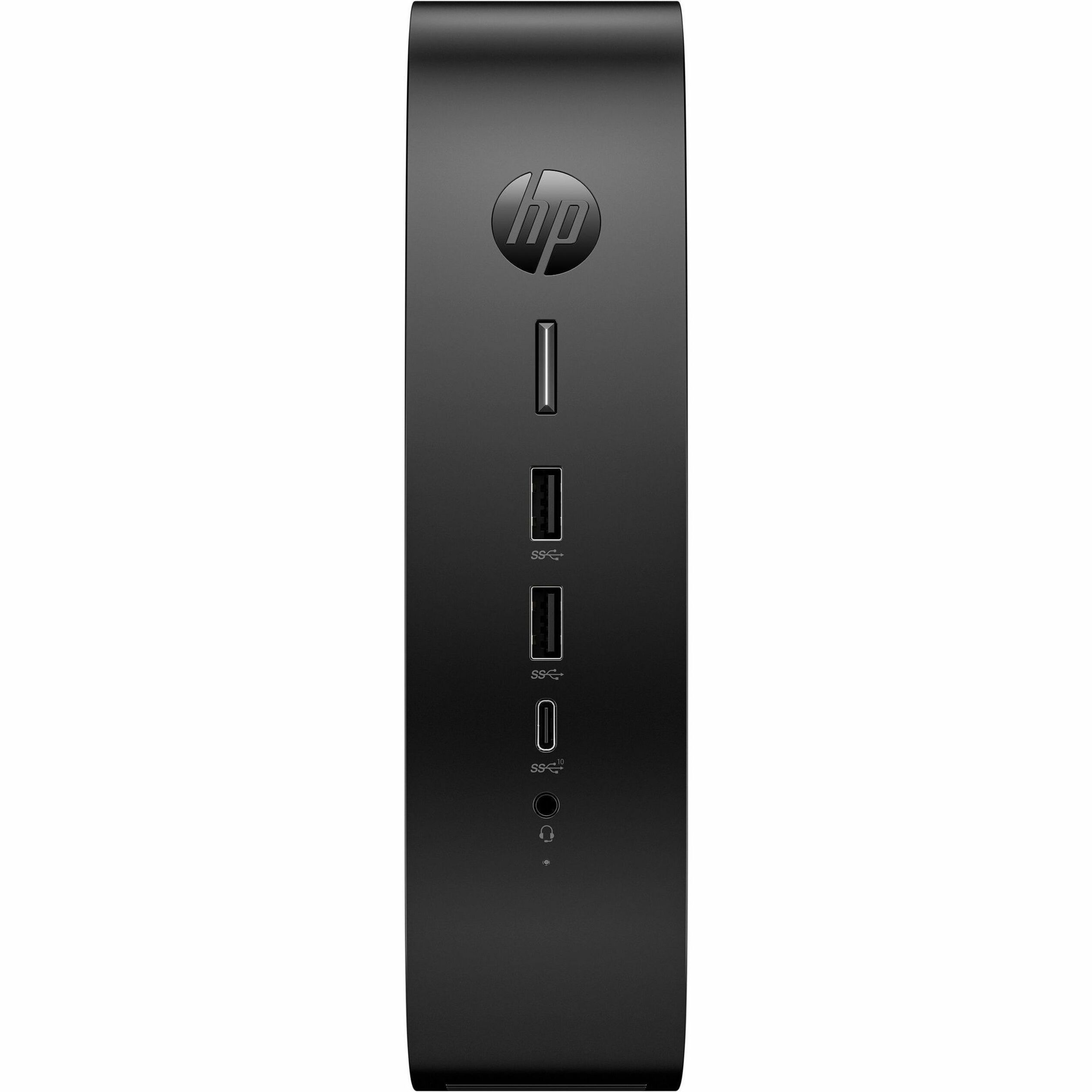 HP Elite t755 Thin Client - AMD Ryzen Embedded V2546 Hexa-core (6 Core) 3 GHz - TAA Compliant - AMD Chip - 16 GB RAM DDR4 SDRAM - 256 GB SSD - Gigabit Ethernet - HP ThinPro - DisplayPort - Network (RJ-45) - 7 Total USB Port(s) - 2 USB 2.0 Port(s) - USB Type-C - 90 W — frontmaximum