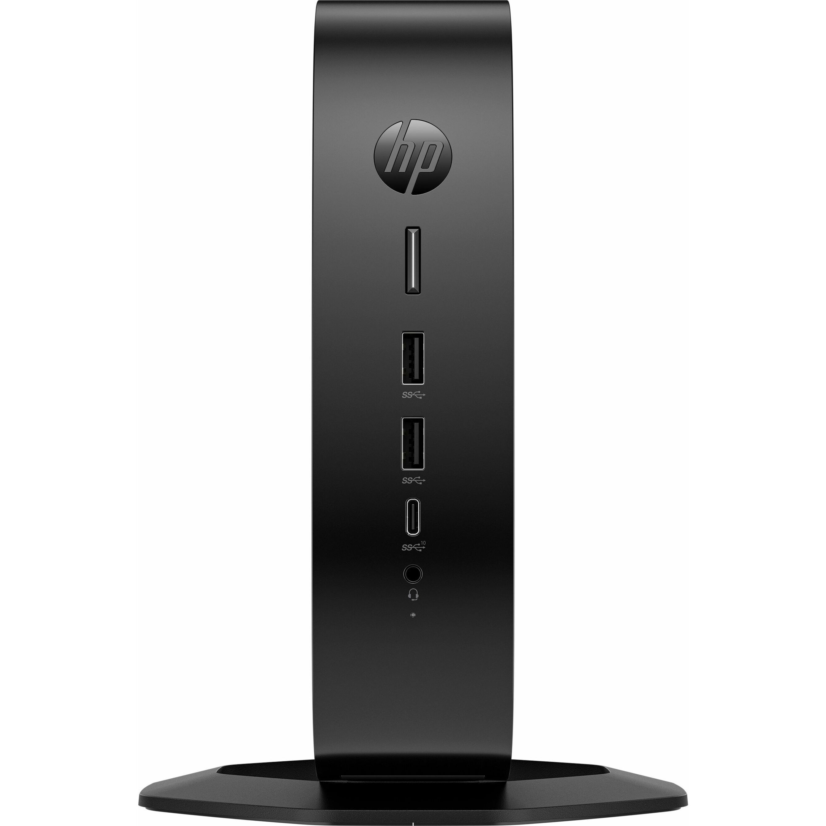 HP Elite t755 Thin Client - AMD Ryzen Embedded V2546 Hexa-core (6 Core) 3 GHz - TAA Compliant - AMD Chip - 16 GB RAM DDR4 SDRAM - 256 GB SSD - Gigabit Ethernet - HP ThinPro - DisplayPort - Network (RJ-45) - 7 Total USB Port(s) - 2 USB 2.0 Port(s) - USB Type-C - 90 W