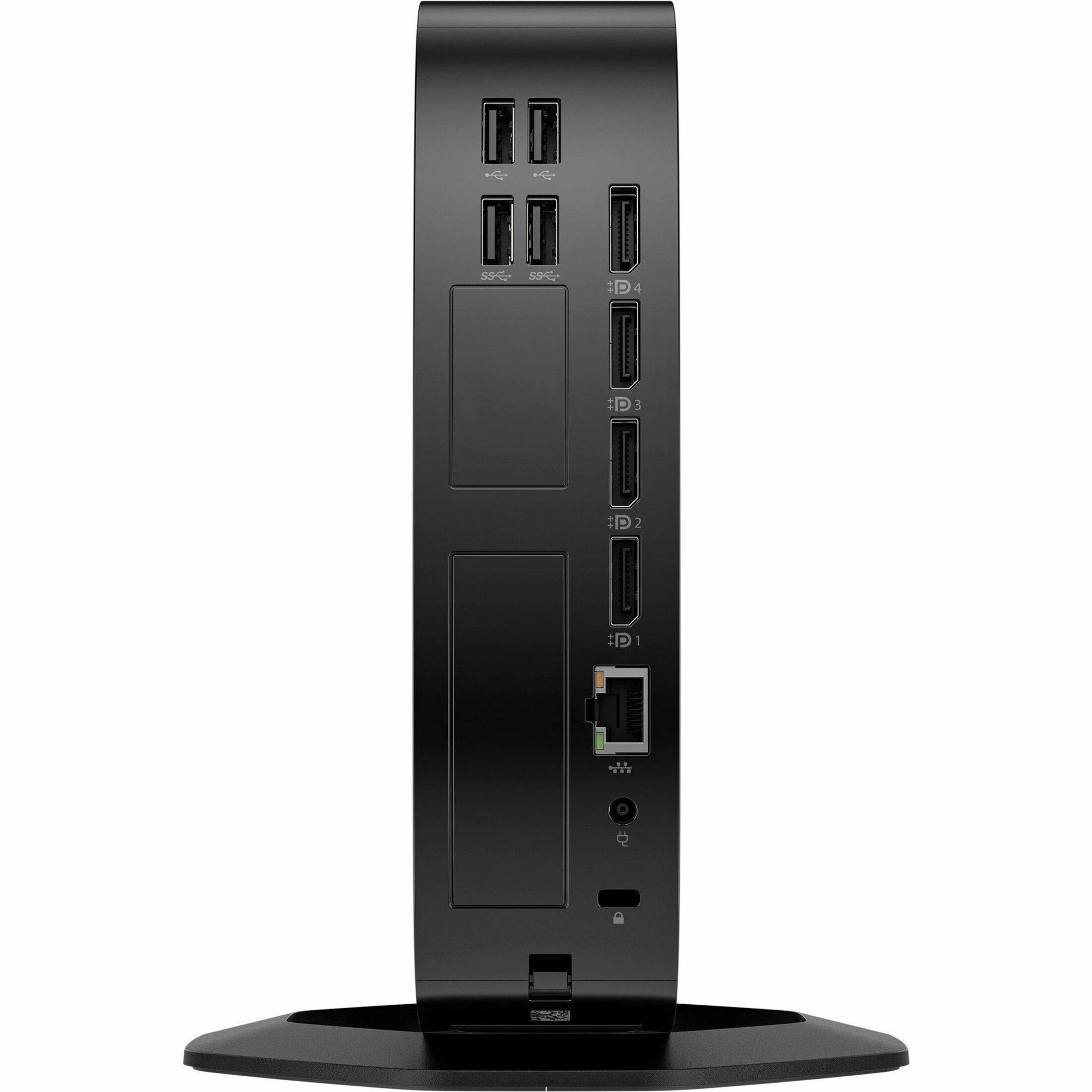 HP Elite t755 Thin Client - AMD Ryzen Embedded V2546 Hexa-core (6 Core) 3 GHz - TAA Compliant - AMD Chip - 16 GB RAM DDR4 SDRAM - 256 GB SSD - Gigabit Ethernet - DisplayPort - Network (RJ-45) - 7 Total USB Port(s) - 2 USB 2.0 Port(s) - USB Type-C - 90 W — rearmaximum
