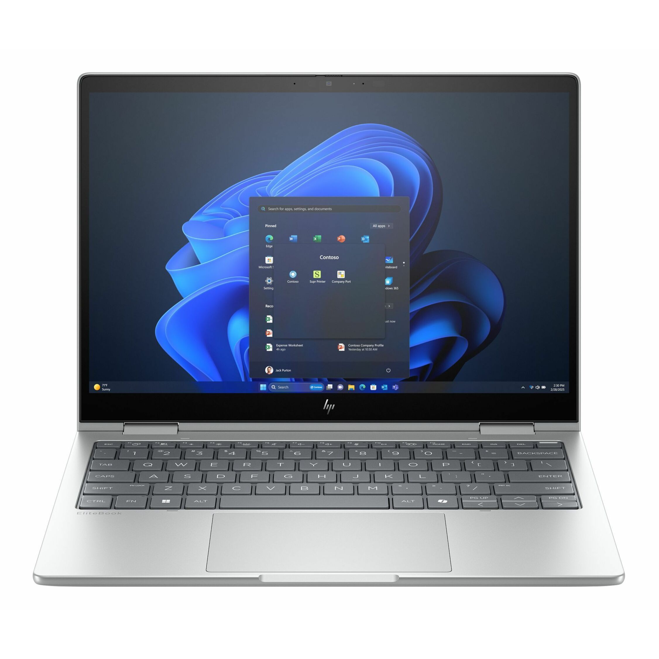 HP EliteBook 8 Flip G1i 13.3" Touchscreen Convertible 2 in 1 Notebook - WUXGA - 60 Hz - Intel Core Ultra 5 235U - vPro Technology - 32 GB - 512 GB SSD - English Keyboard - Glacier Silver - Intel Chip - 1920 x 1200 - Windows 11 Pro - Intel - In-plane Switching (IPS) Technology - 17.75 Hours Battery Run Time - IEEE 802.11be Wireless LAN Standard