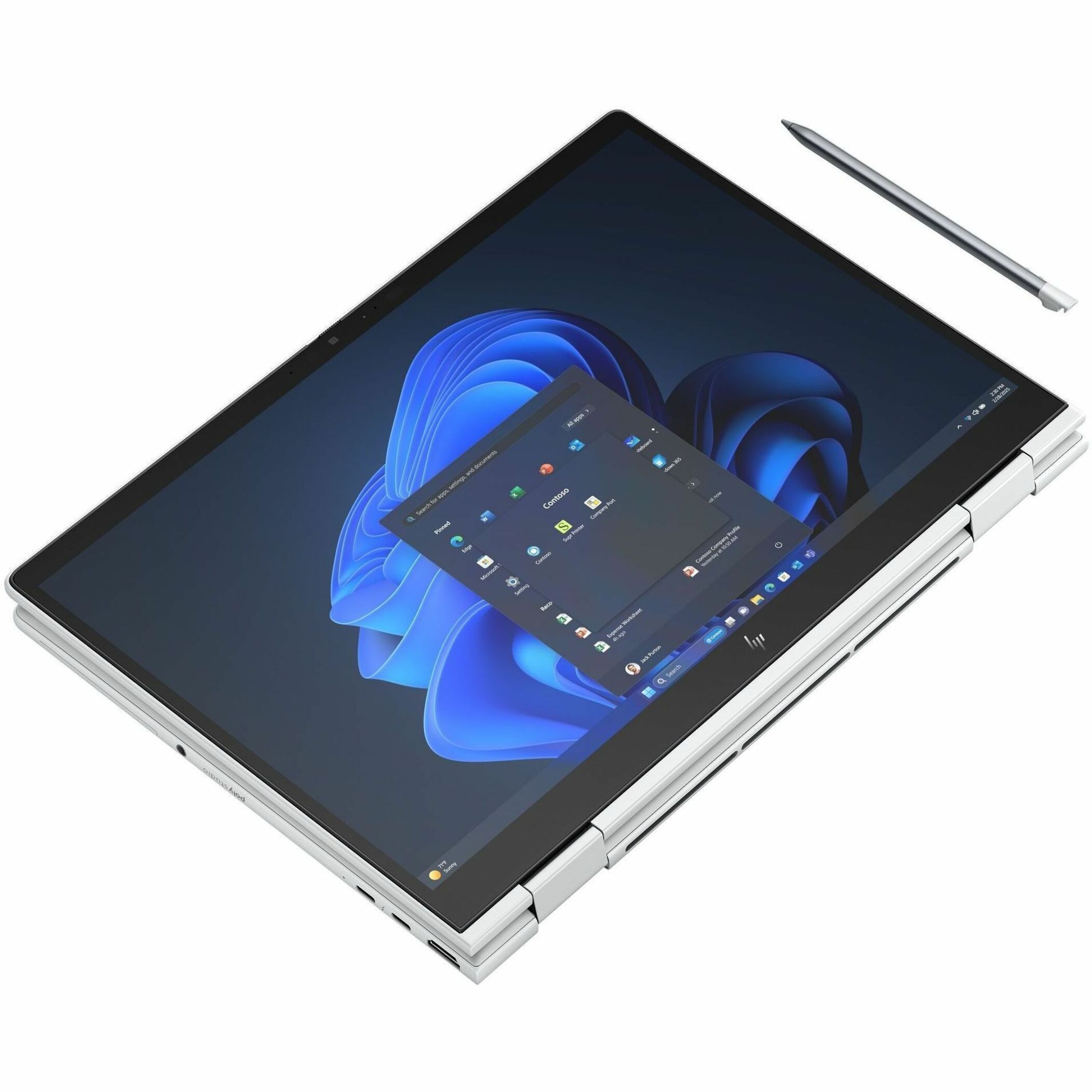 HP EliteBook 8 Flip G1i 13.3" Touchscreen Convertible 2 in 1 Notebook - WUXGA - 60 Hz - Intel Core Ultra 7 265U - vPro Technology - 16 GB - 512 GB SSD - English Keyboard - Glacier Silver - Intel Chip - 1920 x 1200 - Windows 11 Pro - Intel - In-plane Switching (IPS) Technology - 17.75 Hours Battery Run Time - IEEE 802.11be Wireless LAN Standard — alternate image13
