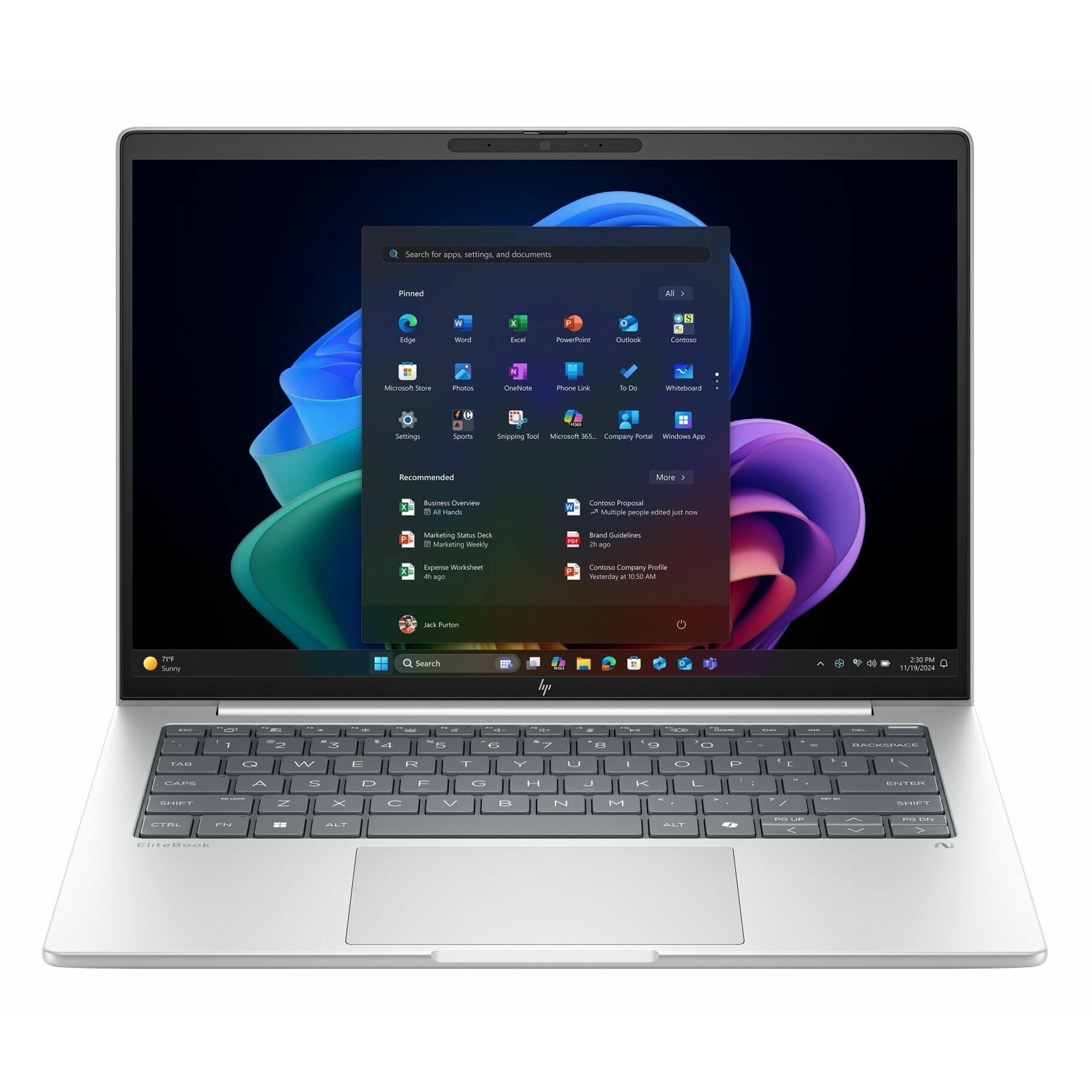 HP EliteBook 8 G1i 14" Touchscreen Notebook - WUXGA - 60 Hz - Intel Core Ultra 5 238V - vPro Technology - 32 GB - 512 GB SSD - English Keyboard - Glacier Silver Aluminum - Intel Chip - 1920 x 1200 - Windows 11 Pro - Intel Arc Graphics - In-plane Switching (IPS) Technology - Front Camera/Webcam - IEEE 802.11be Wireless LAN Standard