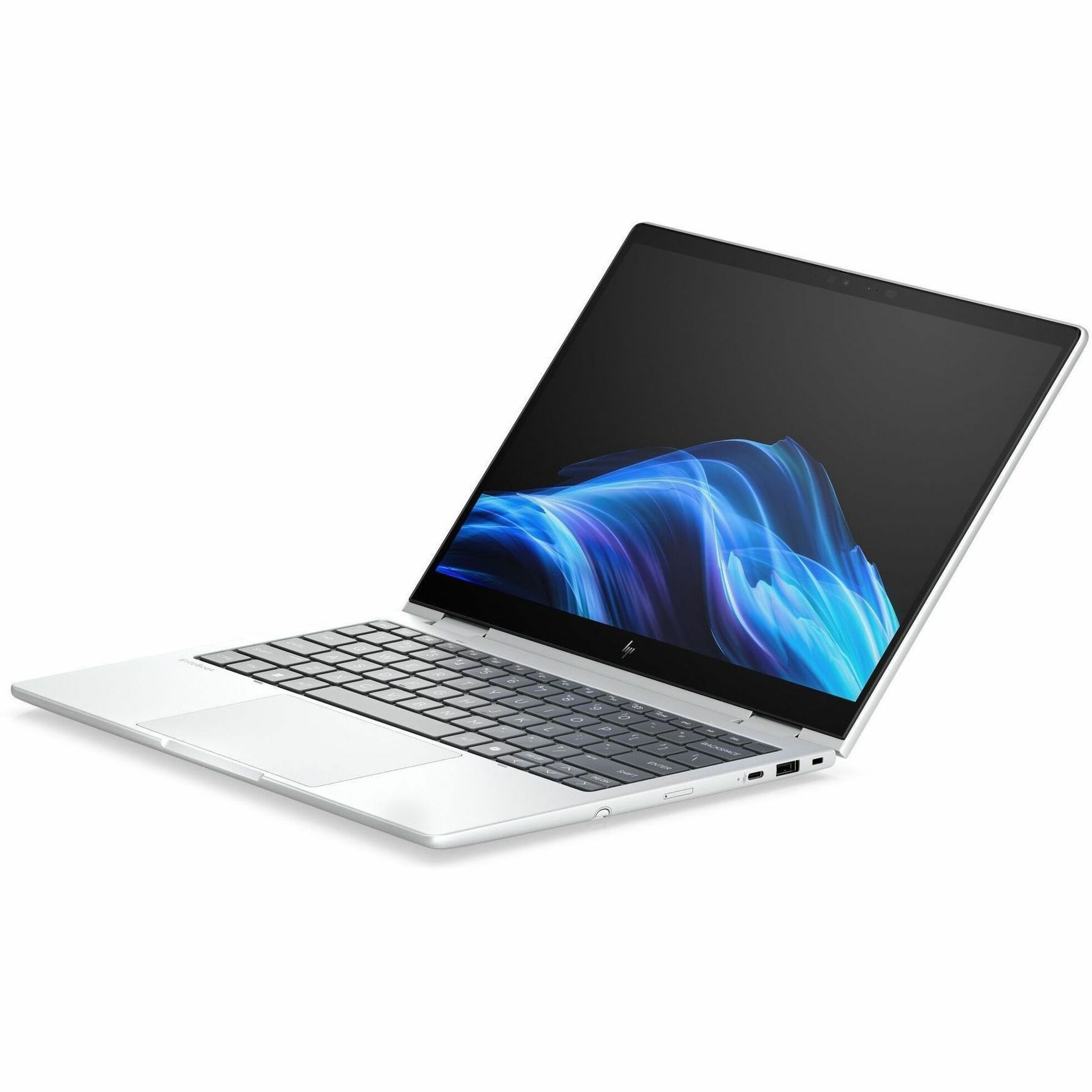 HP EliteBook 8 Flip G1i 13.3" Touchscreen Convertible 2 in 1 Notebook - WUXGA - 60 Hz - Intel Core Ultra 5 235U - vPro Technology - 32 GB - 512 GB SSD - English, French Keyboard - Glacier Silver - Intel Chip - 1920 x 1200 - Windows 11 Pro - Intel - In-plane Switching (IPS) Technology - 17.75 Hours Battery Run Time - IEEE 802.11be Wireless LAN Standard — alternate image3
