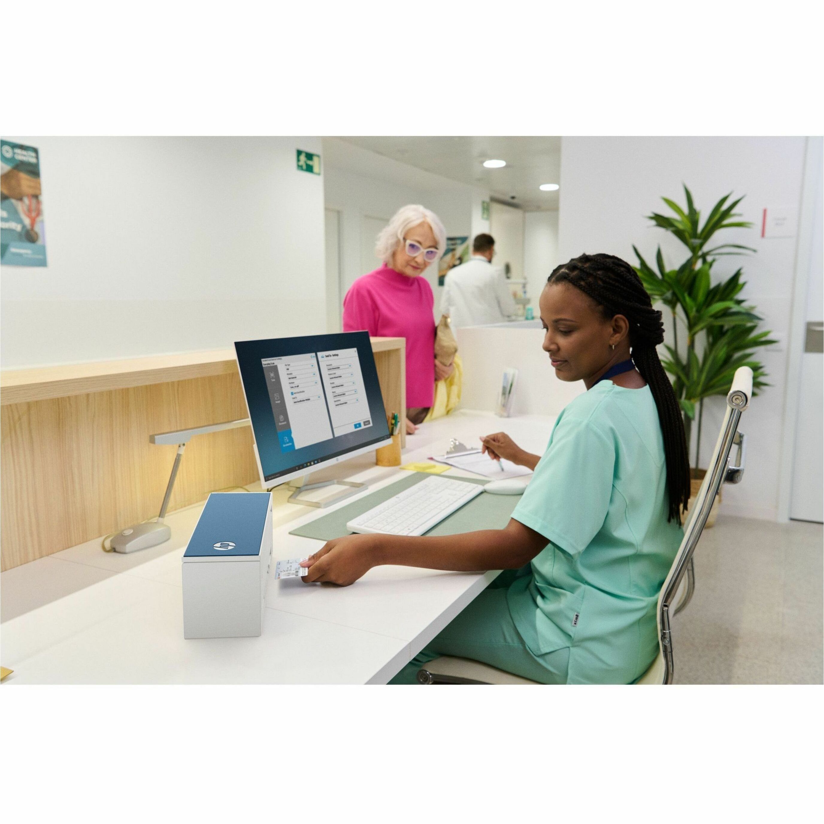 HP ScanJet Pro 4200 s1 Sheetfed Scanner - 600 x 600 dpi Optical - 24-bit Color - 48-bit Grayscale - Grayscale Scan - Duplex Scanning - Banner Paper, Brochure, Inkjet Paper, Plain Paper, Photo Paper, Envelope, Label, Greeting Card, Index Card, ID Card, Passport - USB — alternate image3