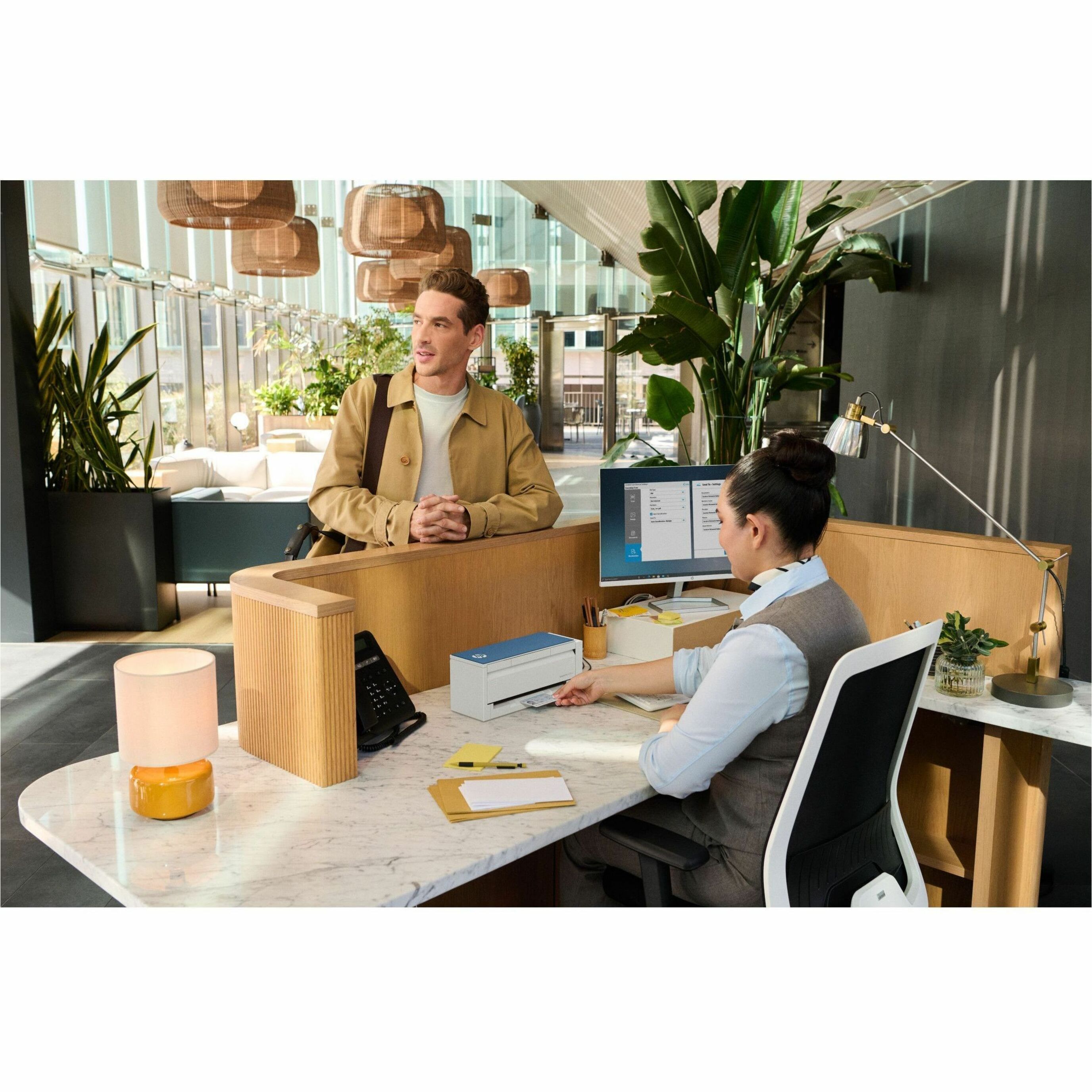 HP ScanJet Pro 4200 s1 Sheetfed Scanner - 600 x 600 dpi Optical - 24-bit Color - 48-bit Grayscale - Grayscale Scan - Duplex Scanning - Banner Paper, Brochure, Inkjet Paper, Plain Paper, Photo Paper, Envelope, Label, Greeting Card, Index Card, ID Card, Passport - USB — alternate image5