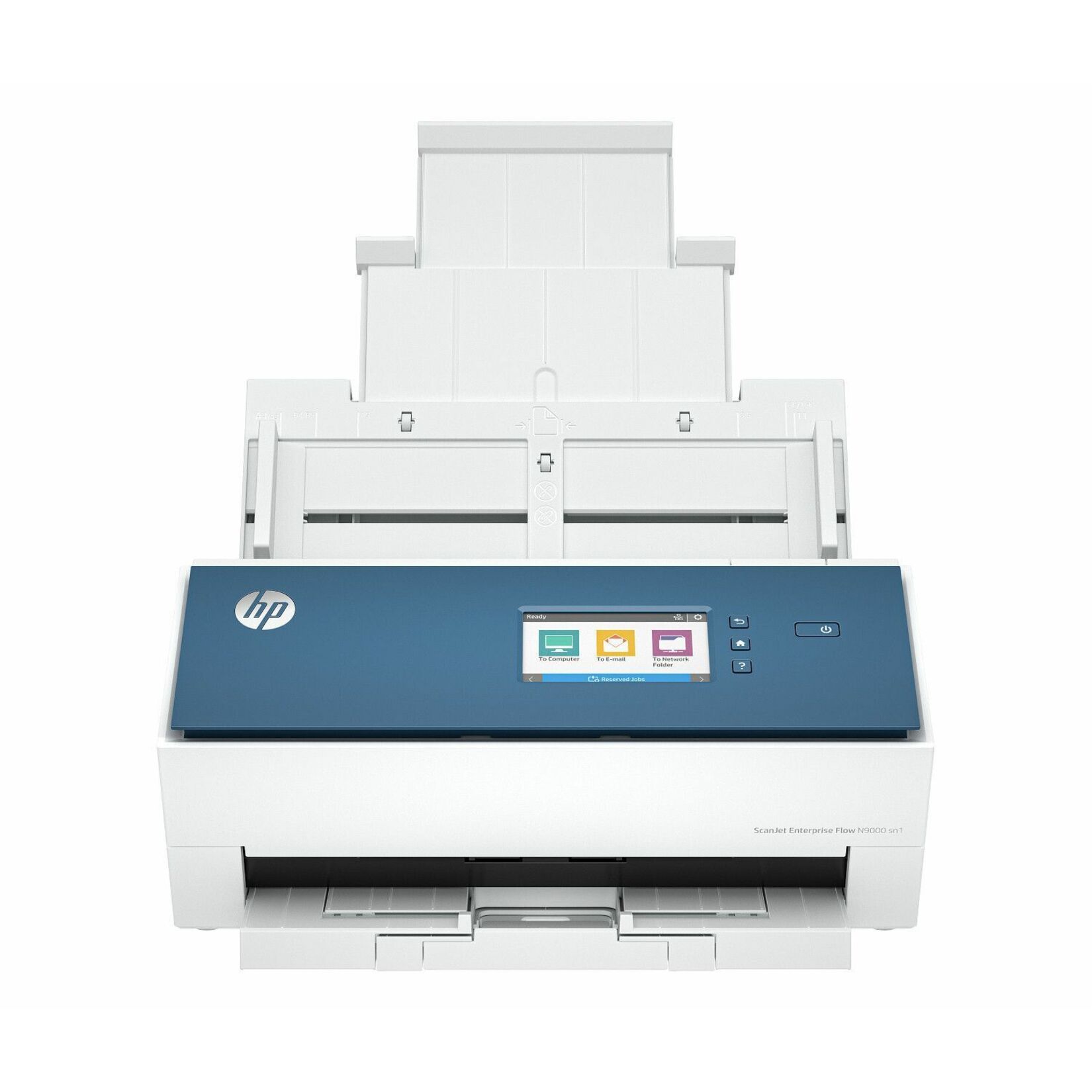 HP Scanjet Enterprise Flow N9000 sn1 Large Format Sheetfed Scanner - 1200 dpi Optical - 80 ppm (Mono) - 80 ppm (Color) - Color, Monochrome, Grayscale Scan - Duplex Scanning - Letter, Legal, Executive, Cut Sheet Paper, Laser Paper, Check, Business Card, Carbonless Form, Carrier Sheet, Inkjet Paper, Pre-punched Paper - Wireless LAN - USB