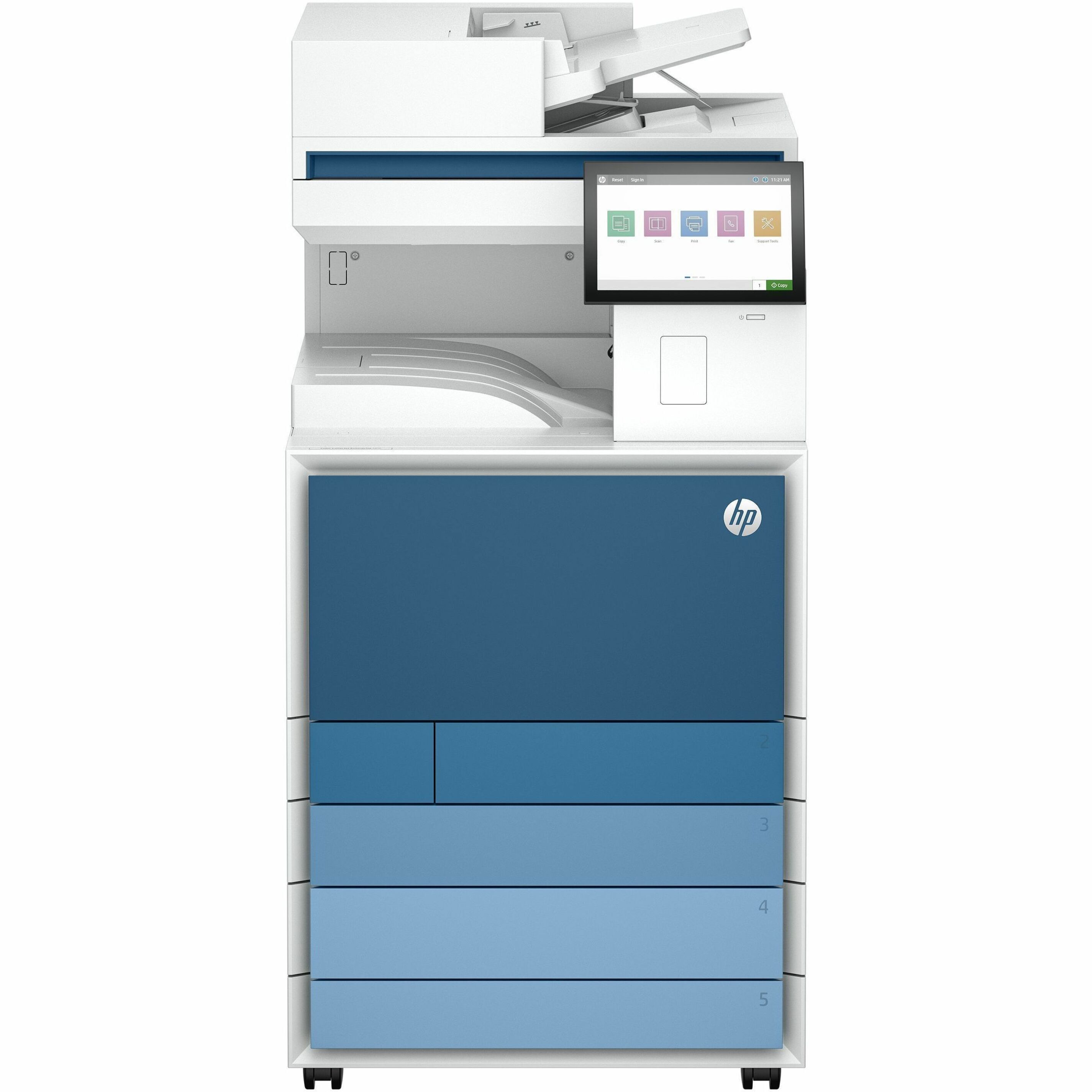 HP LaserJet Enterprise 8801DN Laser Multifunction Printer - Color — frontmaximum