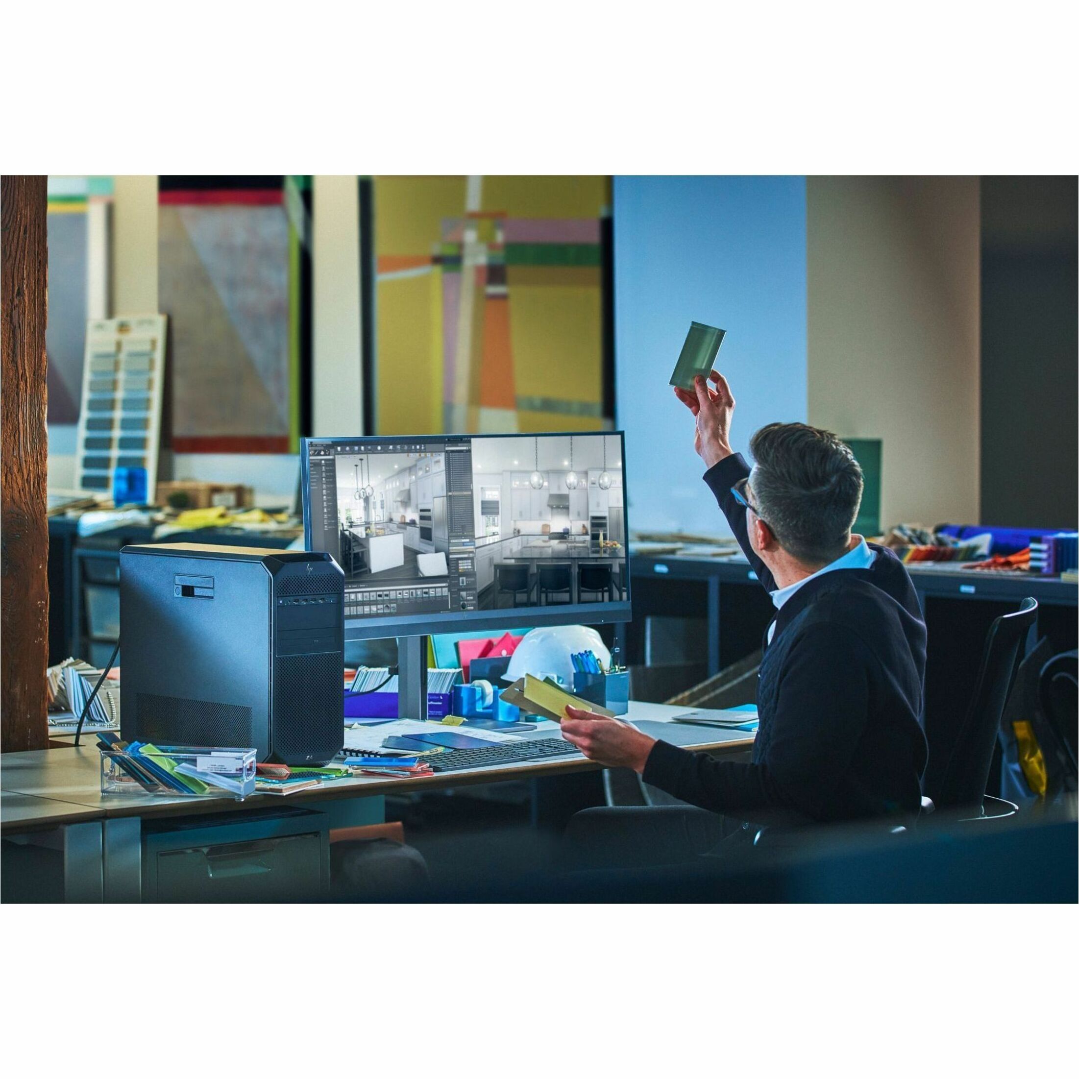 HP Z4 G5 Workstation - 1 x Intel Xeon w3-2435 - 512 GB - Tower - Black - Intel W790 Chip - NVMe, Serial ATA/600 Controller - 0, 1, 5, 10 RAID Levels - Gigabit Ethernet — life style