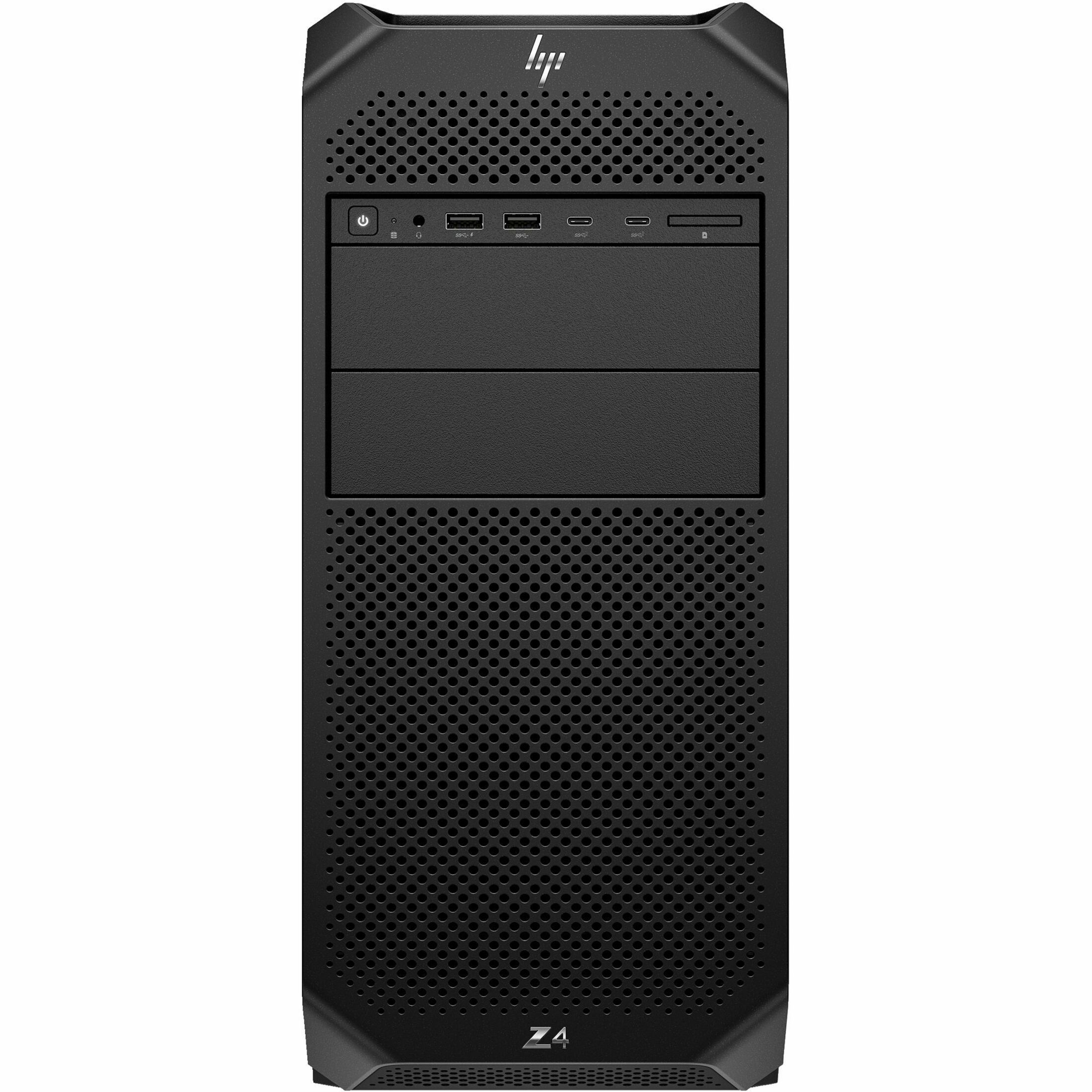 HP Z4 G5 Workstation - 1 x Intel Xeon w3-2435 - 512 GB - Tower - Black - Intel W790 Chip - NVMe, Serial ATA/600 Controller - 0, 1, 5, 10 RAID Levels - Gigabit Ethernet