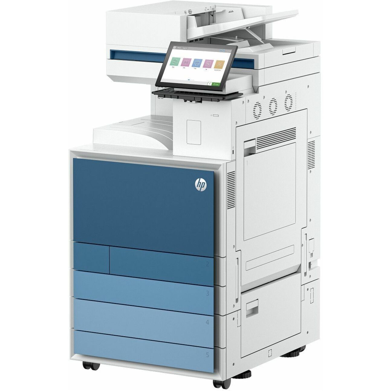 HP LaserJet Enterprise 8801z Wired Laser Multifunction Printer - Color - Copier/Fax/Printer/Scanner - 1200 dpi Print - Automatic Duplex Print - Up to 250000 Pages Monthly - Color CIS, Flatbed/ADF Scanner - Monochrome Fax - Gigabit Ethernet - USB