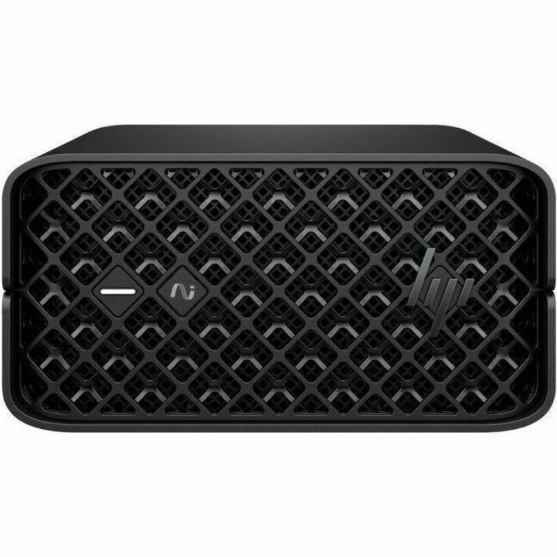 HP Z2 Mini G1a Workstation - 1 x AMD Ryzen AI MAX PRO 380 - 32 GB - 1 TB SSD - Mini PC - Jet Black - AMD Chip - Windows 11 Pro - AMD Graphics - NVMe Controller - 0, 1 RAID Levels - English Keyboard - 2.5 Gigabit Ethernet - Wireless LAN — front