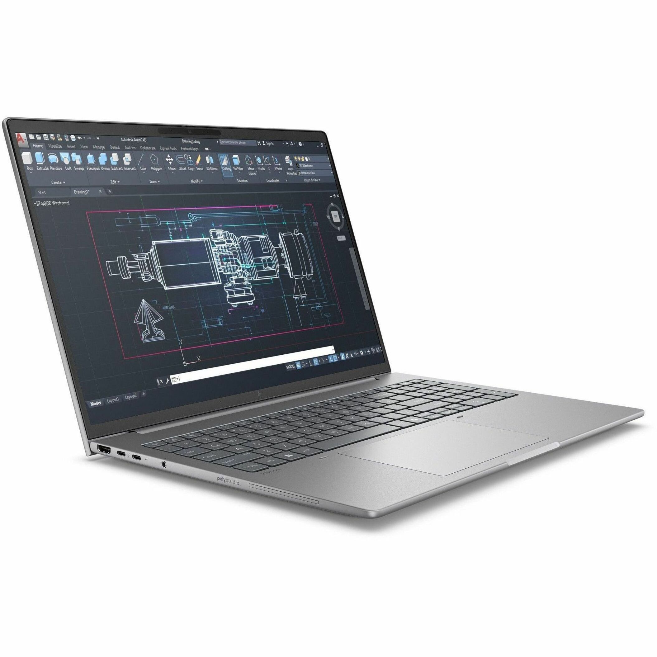 HP ZBook 8 G1i 16" Mobile Workstation - WUXGA - 60 Hz - Intel Core Ultra 7 255H - 32 GB - 512 GB SSD - English Keyboard - Meteor Silver - Intel Chip - 1920 x 1200 - Windows 11 Pro - Intel Arc 140T GPU - Front Camera/Webcam - IEEE 802.11be Wireless LAN Standard — alternate image5