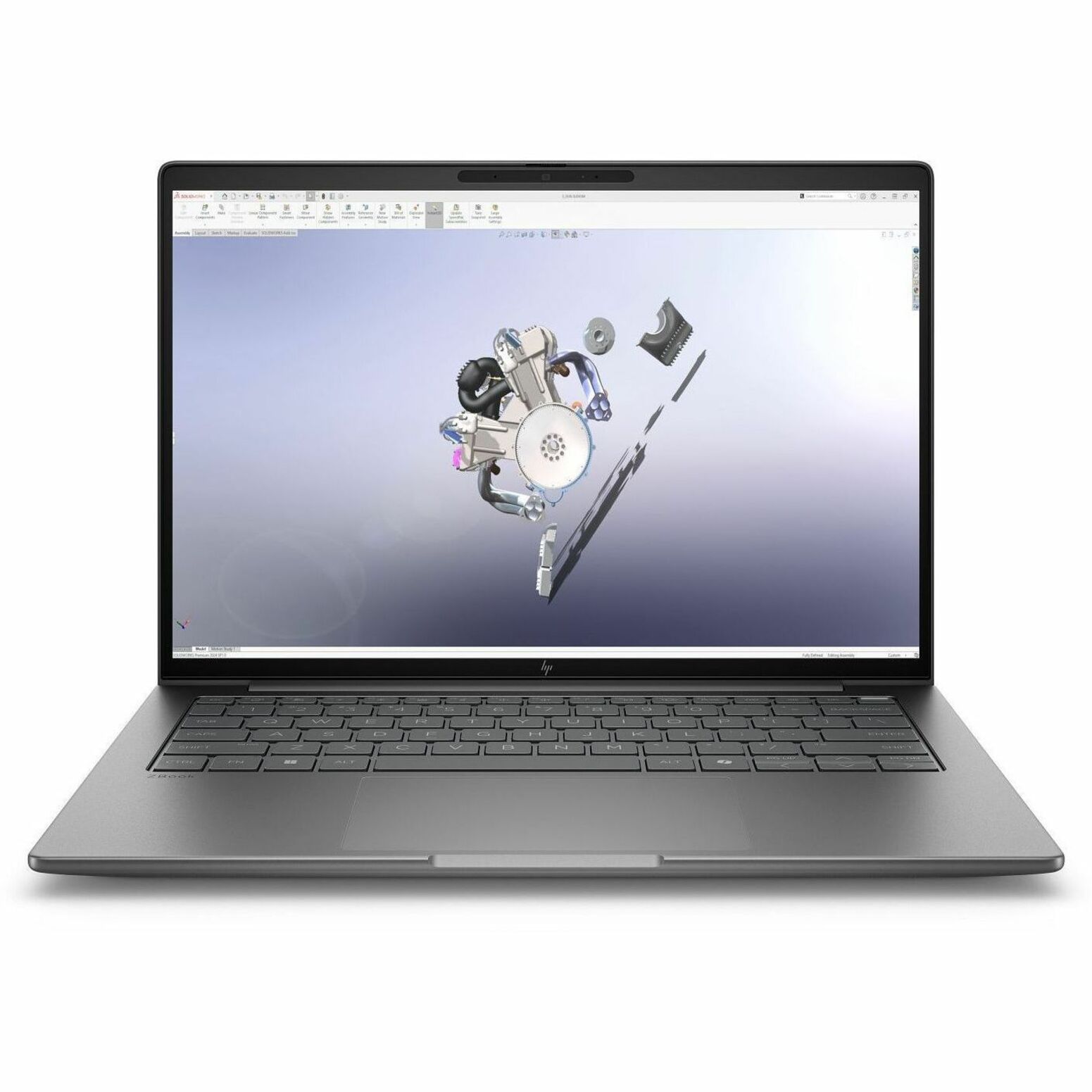 HP ZBook 8 G1i 14" Mobile Workstation - WUXGA - 60 Hz - Intel Core Ultra 5 225H - 16 GB - 512 GB SSD - English Keyboard - Meteor Silver - Intel Chip - 1920 x 1200 - Windows 11 Pro - Intel Arc 130T GPU - In-plane Switching (IPS) Technology - Front Camera/Webcam - IEEE 802.11be Wireless LAN Standard — alternate image3
