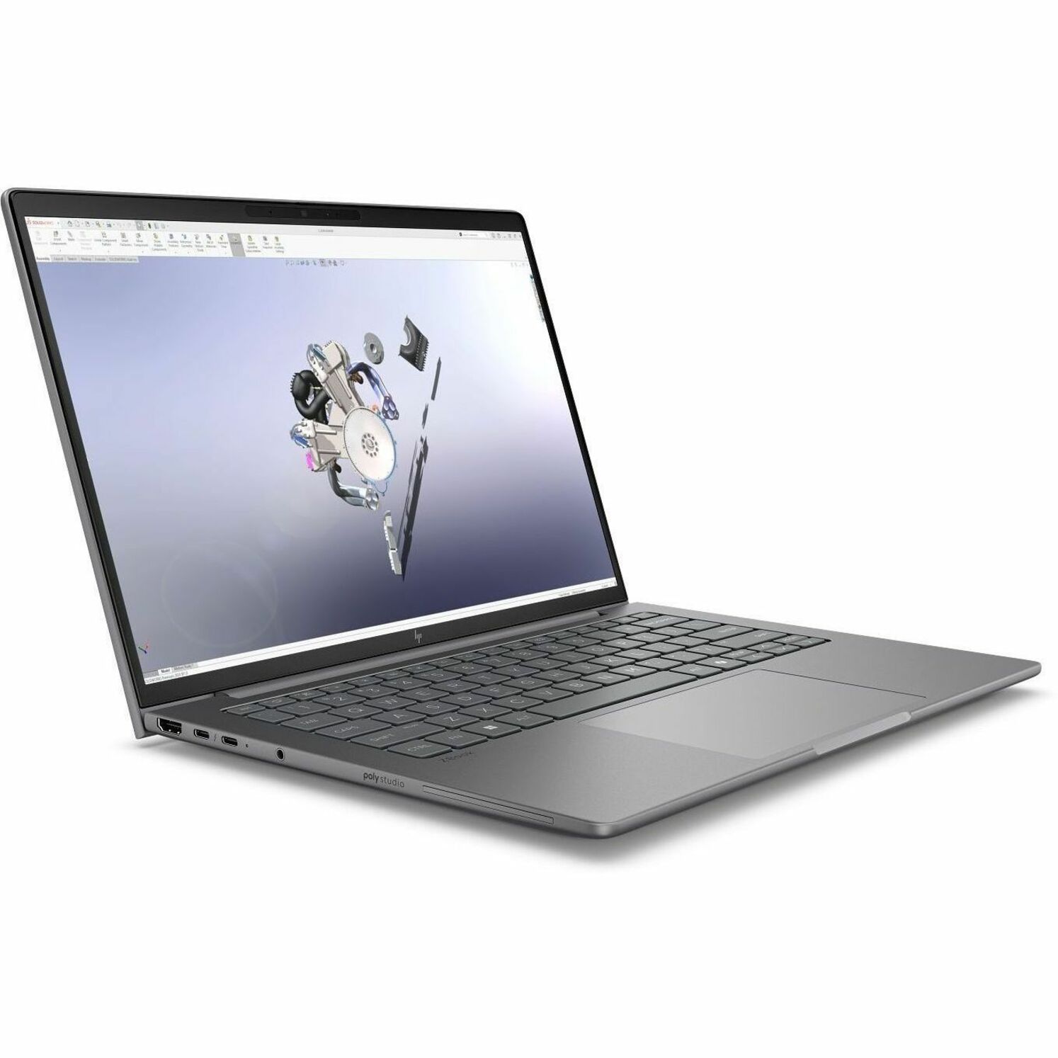 HP ZBook 8 G1i 14" Mobile Workstation - WUXGA - 60 Hz - Intel Core Ultra 5 225H - 16 GB - 512 GB SSD - English Keyboard - Meteor Silver - Intel Chip - 1920 x 1200 - Windows 11 Pro - Intel Arc 130T GPU - In-plane Switching (IPS) Technology - Front Camera/Webcam - IEEE 802.11be Wireless LAN Standard — alternate image4