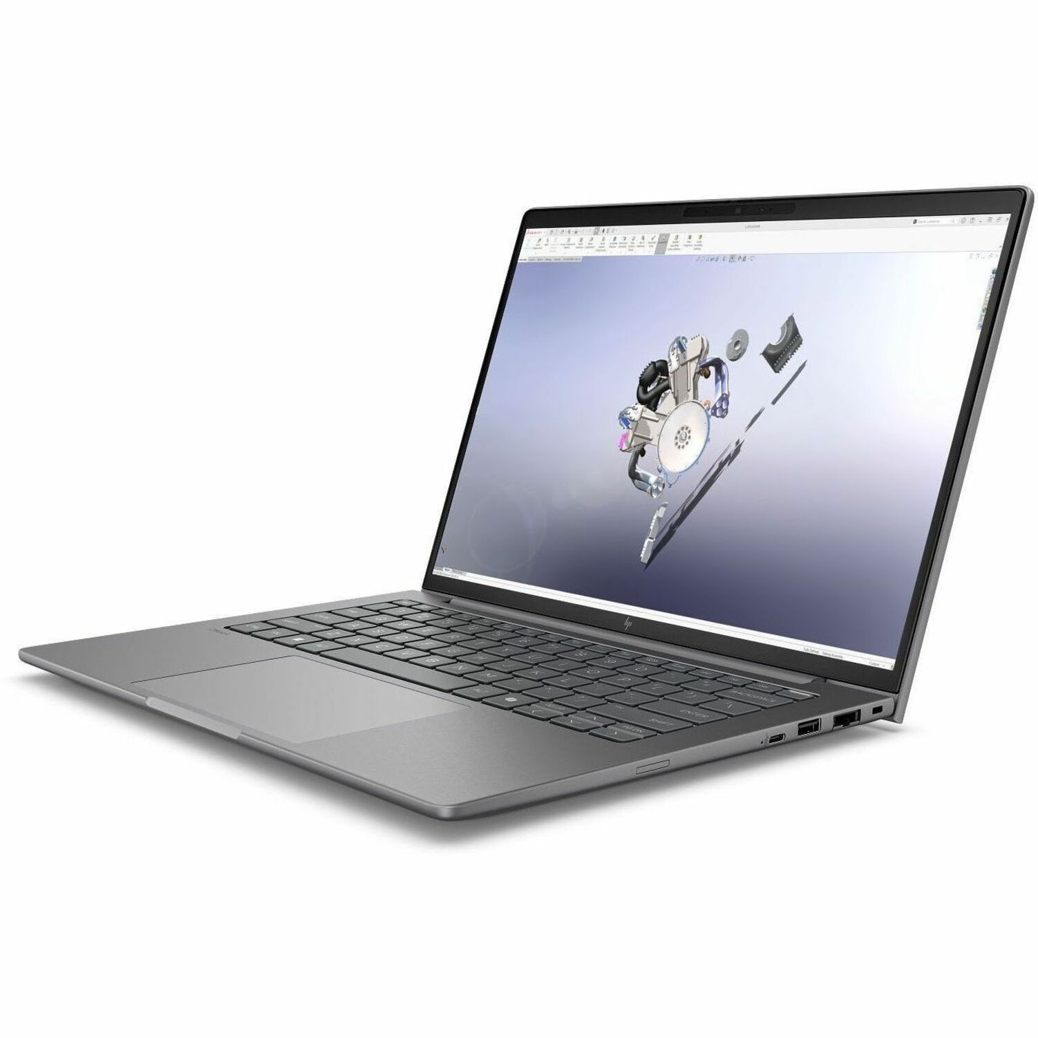 HP ZBook 8 G1i 14" Mobile Workstation - WUXGA - 60 Hz - Intel Core Ultra 5 225H - 16 GB - 512 GB SSD - English Keyboard - Meteor Silver - Intel Chip - 1920 x 1200 - Windows 11 Pro - Intel Arc 130T GPU - In-plane Switching (IPS) Technology - Front Camera/Webcam - IEEE 802.11be Wireless LAN Standard — alternate image5