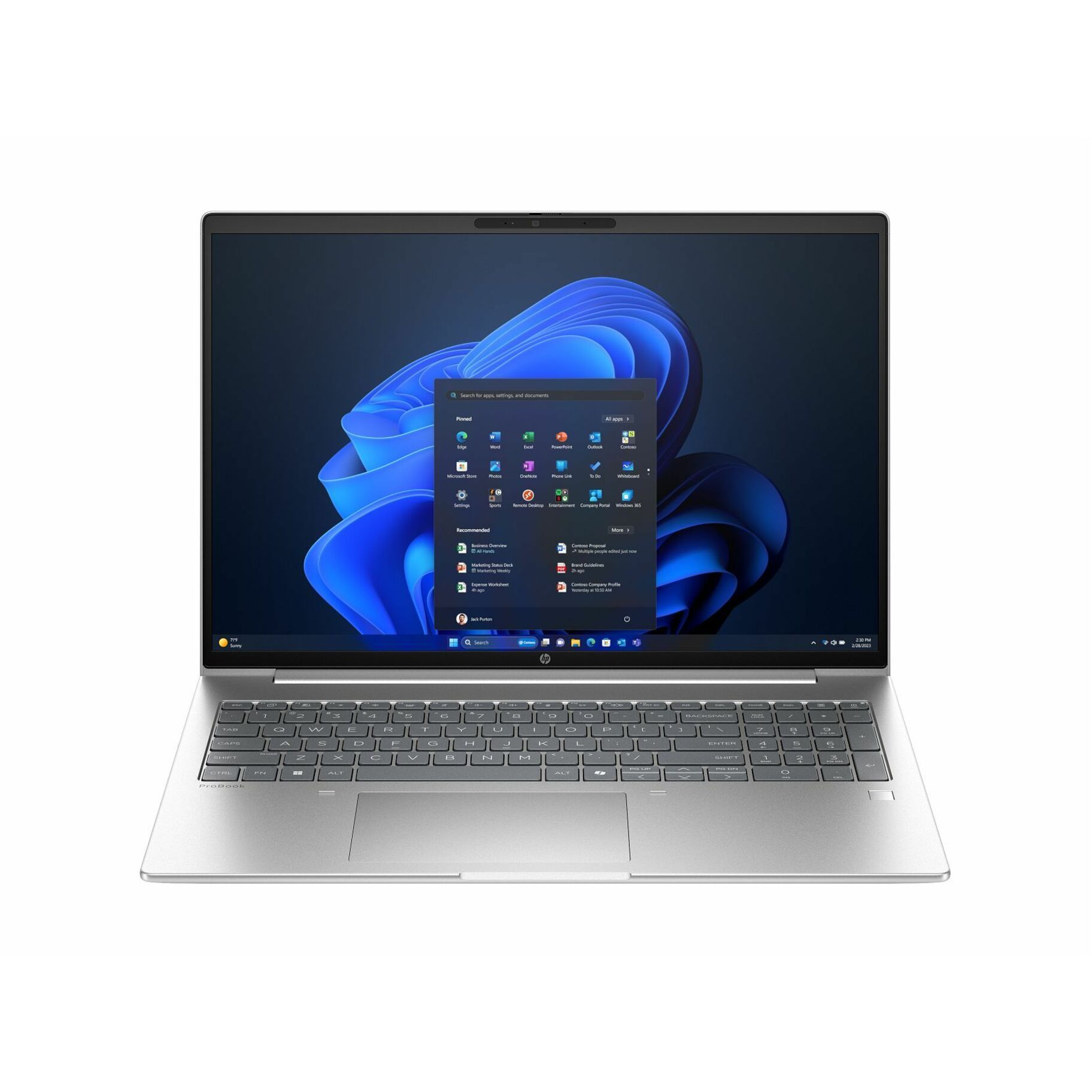 HP ProBook 4 G1i 16" Notebook - WUXGA - Intel Core Ultra 7 255U - 32 GB - 512 GB SSD - English, French Keyboard - Pike Silver - Intel Chip - 1920 x 1200 - Windows 11 Pro - Intel - In-plane Switching (IPS) Technology - Front Camera/Webcam - IEEE 802.11ax Wireless LAN Standard