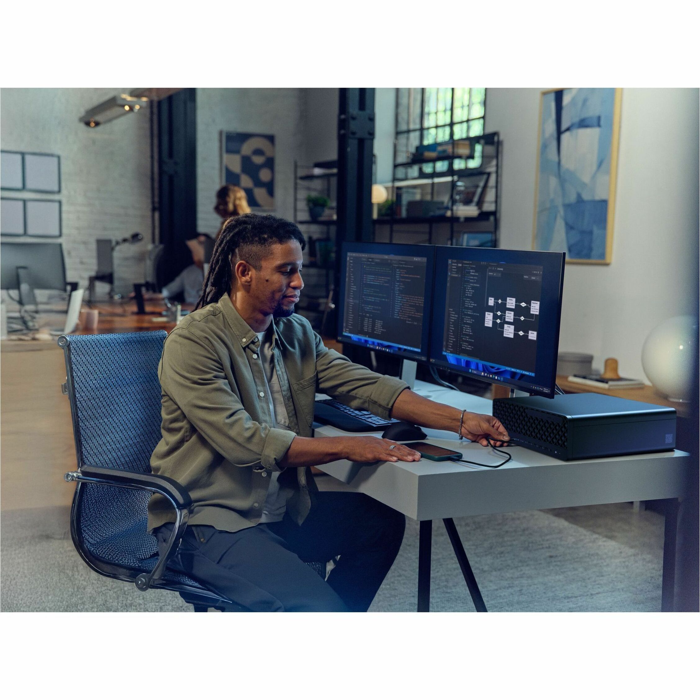 HP EliteDesk 8 G1i Desktop Computer - Intel Core Ultra 7 265 - vPro Technology - 16 GB - 512 GB SSD - Small Form Factor - Jack Black - Smart Buy - Intel Q870 Chip - Windows 11 Pro - Intel Iris Xe Graphics DDR5 SDRAM - English Keyboard - IEEE 802.11be Wireless LAN - 280 W — alternate image4