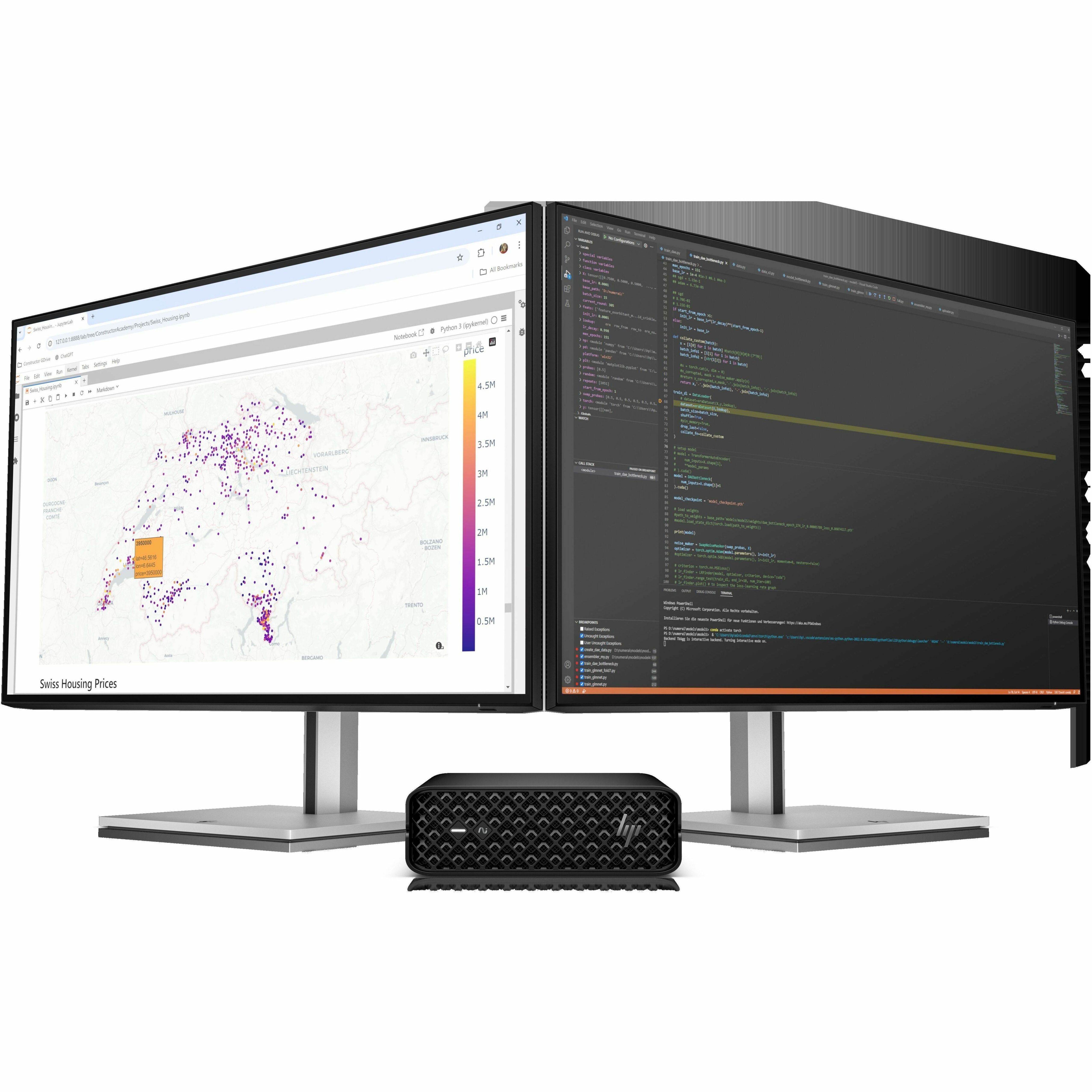HP Z2 Mini G1i Workstation - Intel Core Ultra 7 265K - 32 GB - 1 TB SSD - Mini PC - Black - Intel W880 Chip - Windows 11 Pro - NVIDIA 20 GB Graphics - English Keyboard - Ethernet - Wireless LAN — alternate image11