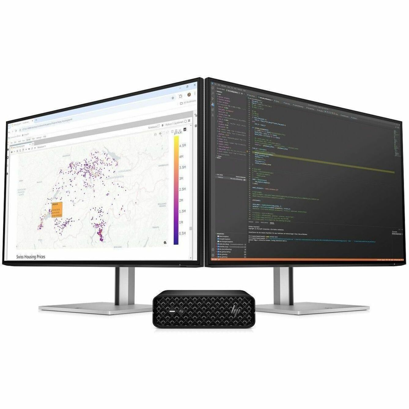 HP Z2 Mini G1i Workstation - Intel Core Ultra 7 265K - 32 GB - 1 TB SSD - Mini PC - Black - Intel W880 Chip - Windows 11 Pro - NVIDIA 20 GB Graphics - English Keyboard - Ethernet - Wireless LAN — alternate image2