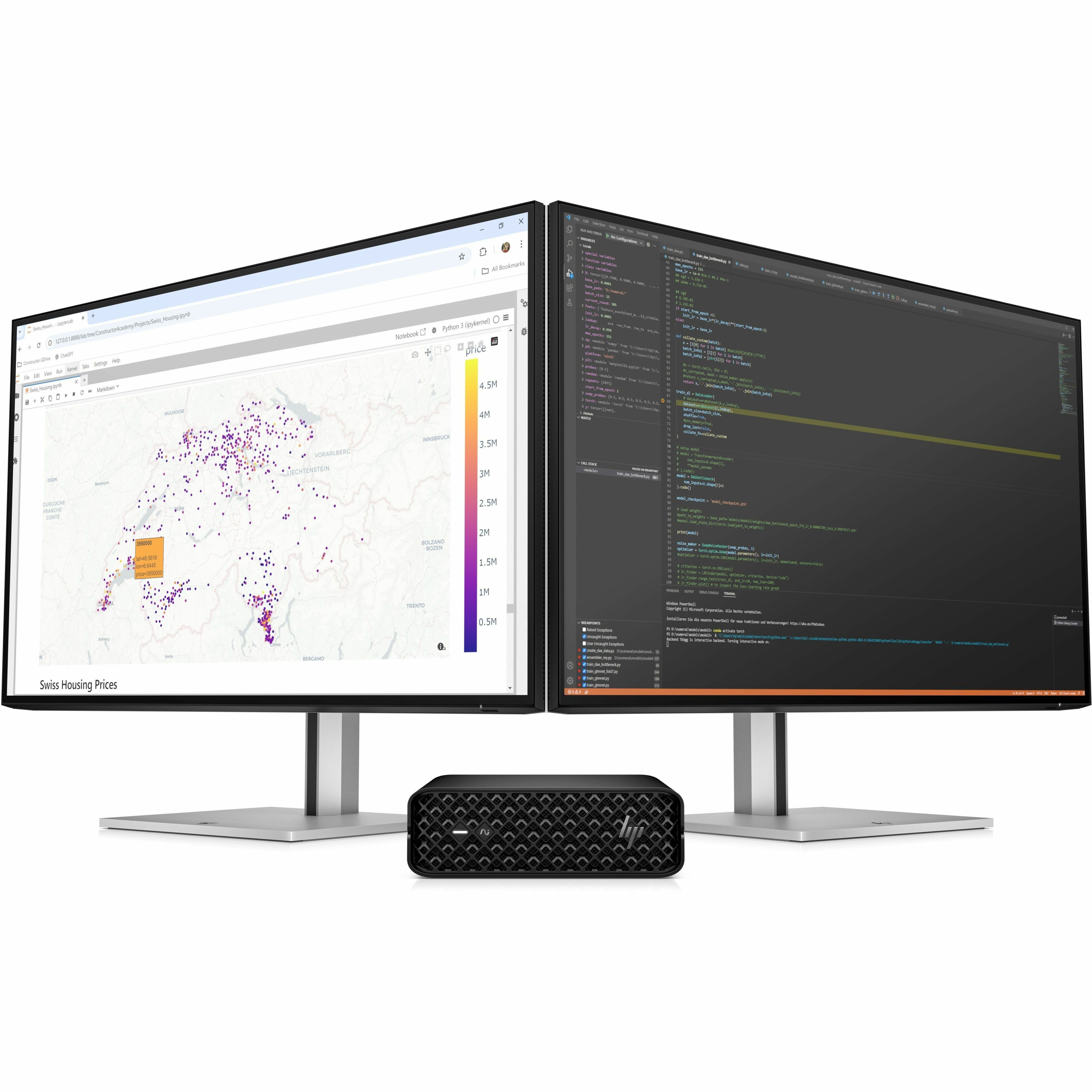 HP Z2 Mini G1i Workstation - Intel Core Ultra 7 265 - 64 GB - 1 TB SSD - Mini PC - Black - Intel W880 Chip - Windows 11 Pro - NVIDIA 8 GB Graphics - English Keyboard - Ethernet - Wireless LAN — alternate image2