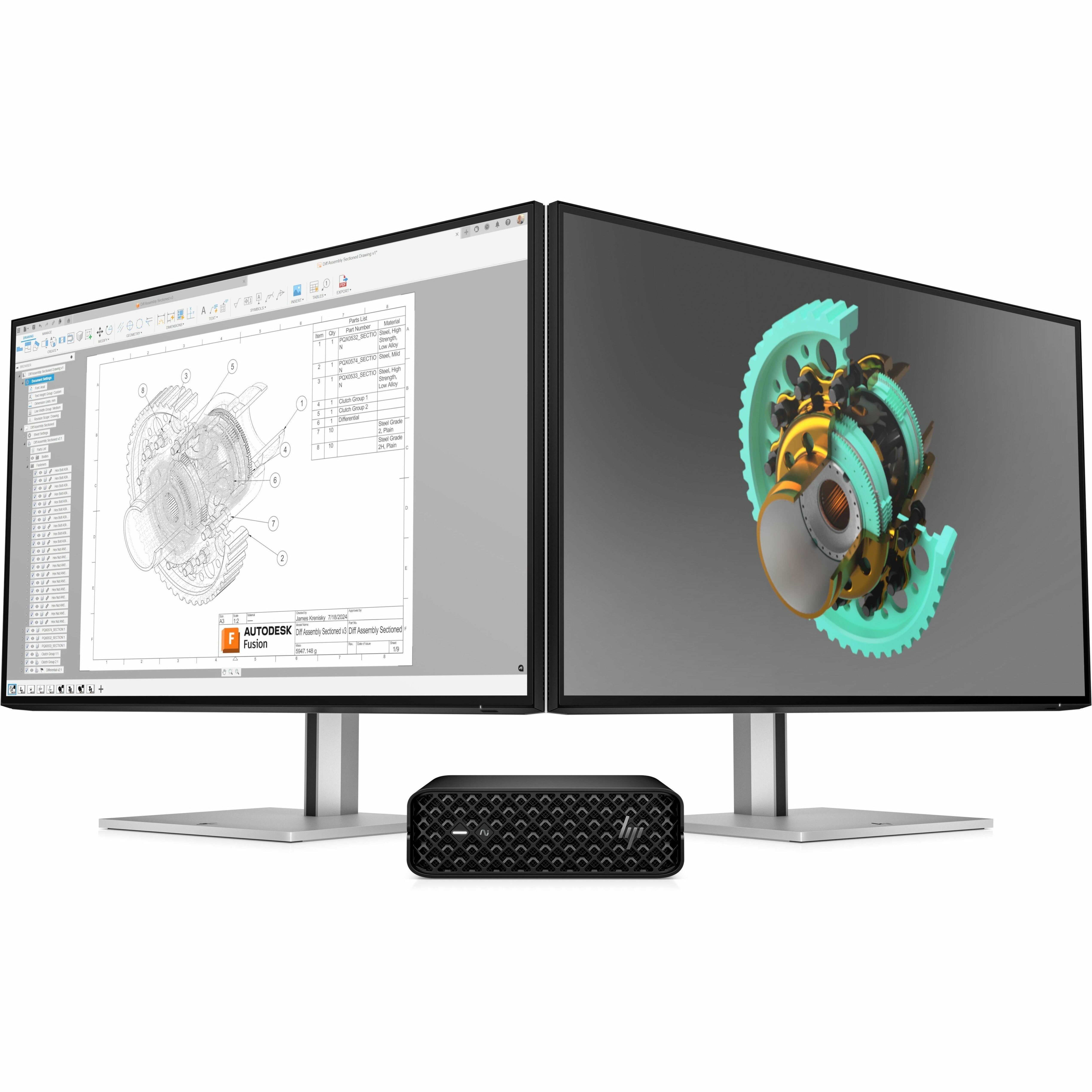 HP Z2 Mini G1i Workstation - Intel Core Ultra 5 245K - 32 GB - 1 TB SSD - Mini PC - Black - Intel W880 Chip - Windows 11 Pro - NVIDIA 16 GB Graphics - English Keyboard - Ethernet - Wireless LAN — alternate image10