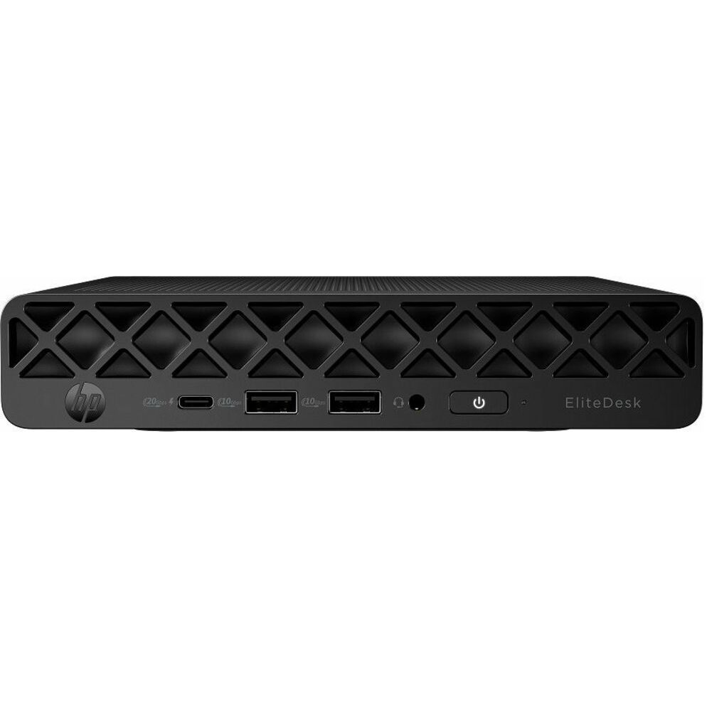 HP EliteDesk 8 G1i Desktop Computer - Intel Core Ultra 7 265T - vPro Technology - 32 GB - 512 GB SSD - Desktop Mini - Jack Black - Intel Q870 Chip - Windows 11 Pro - Intel DDR5 SDRAM - English Keyboard - IEEE 802.11be Wireless LAN - 90 W