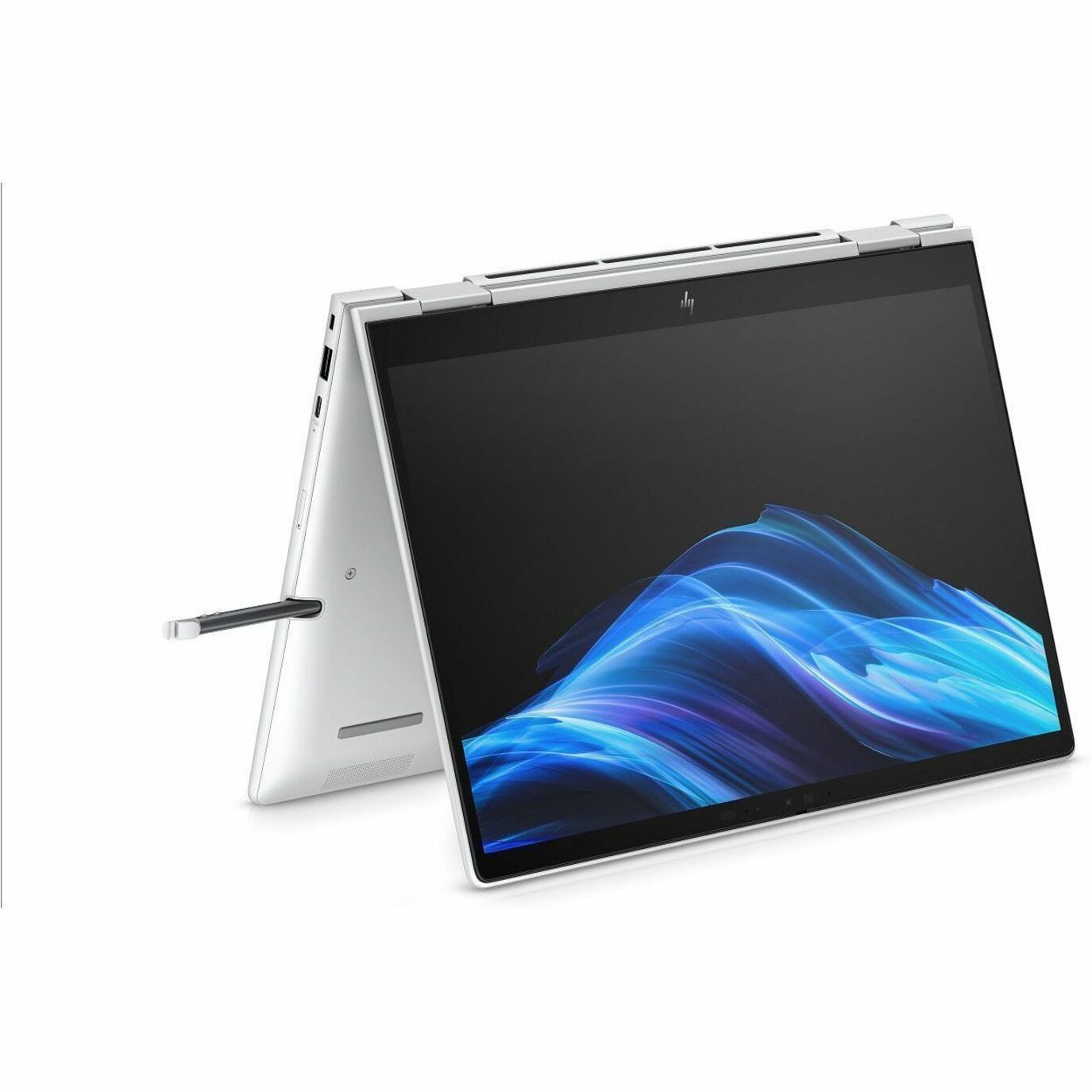 HP EliteBook 8 Flip G1i 13.3" Touchscreen Convertible 2 in 1 Notebook - WUXGA - Intel Core Ultra 5 235U - 32 GB - 512 GB SSD - Glacier Silver - Intel Chip - 1920 x 1200 - Windows 11 Pro - Intel - In-plane Switching (IPS) Technology - Front Camera/Webcam - IEEE 802.11ax Wireless LAN Standard — alternate image2