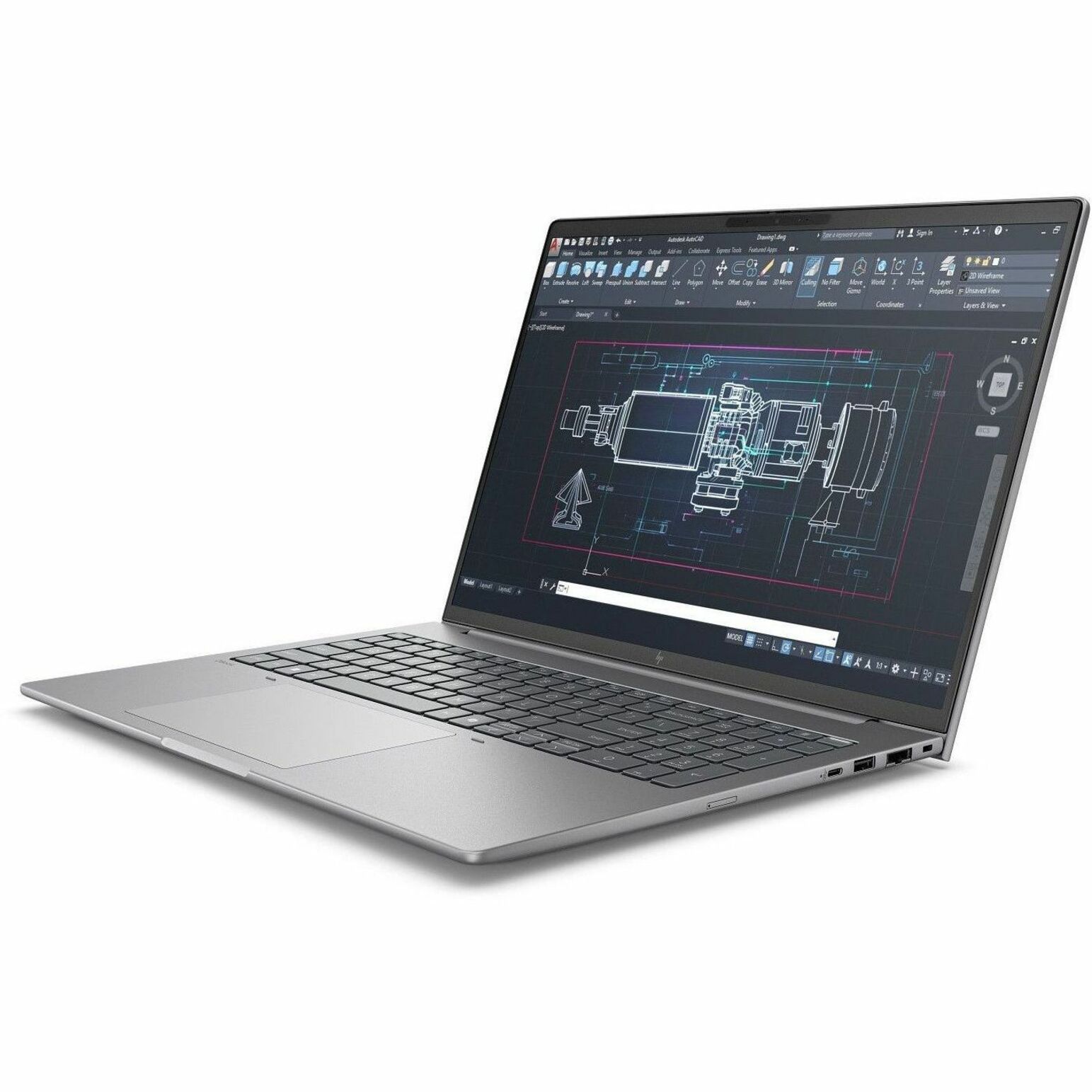 HP ZBook 8 G1i 16" Mobile Workstation - WQUXGA - 120 Hz - Intel Core Ultra 7 265H - vPro Technology - 32 GB - 1 TB SSD - Meteor Silver - Intel Chip - 3840 x 2400 - Windows 11 Pro - Intel Arc 140T GPU - In-plane Switching (IPS) Technology, DreamColor - Front Camera/Webcam - IEEE 802.11be Wireless LAN Standard — alternate image3