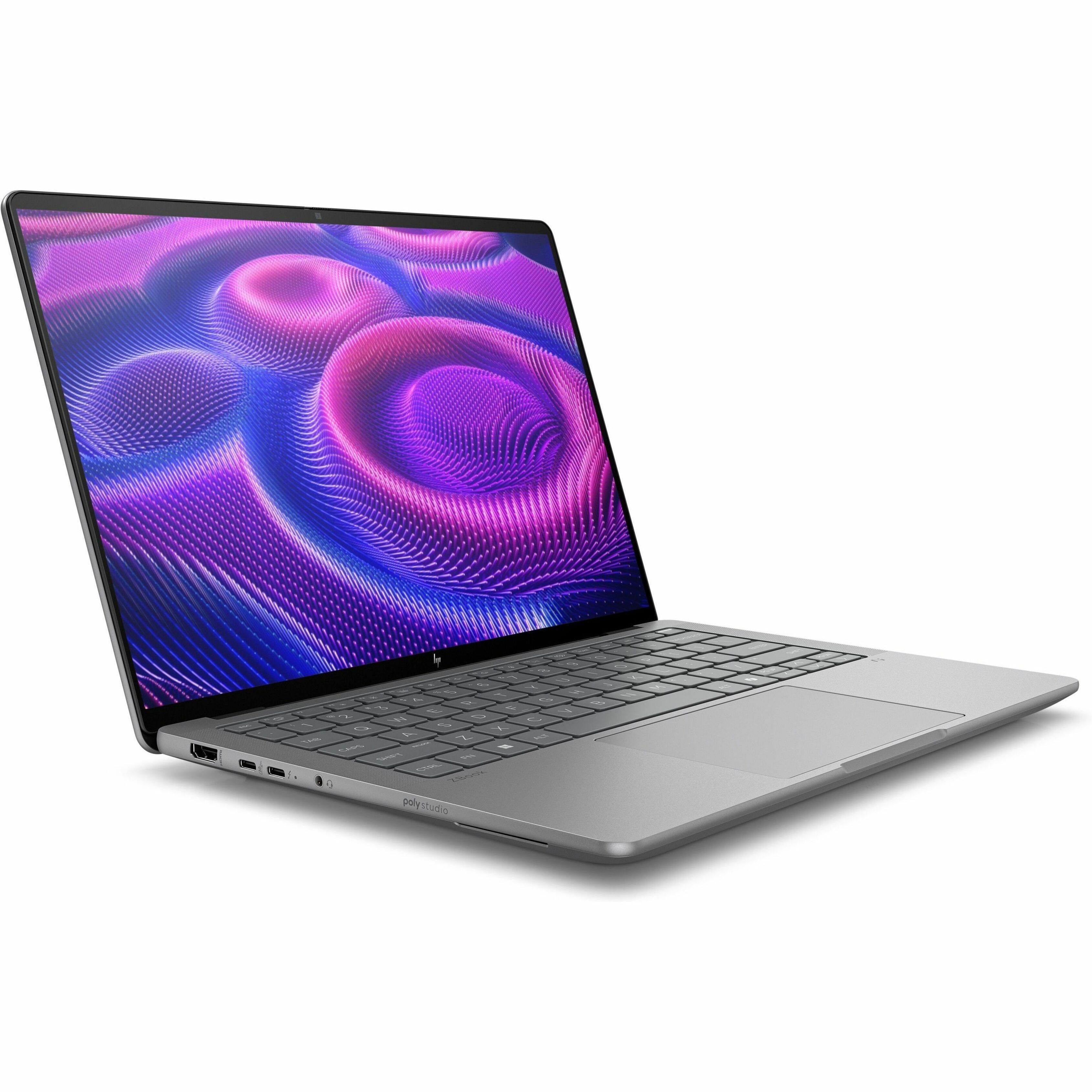 HP ZBook Ultra G1a 14" Copilot+ PC Mobile Workstation - WUXGA - AMD Ryzen AI MAX PRO 390 - 32 GB - 1 TB SSD - English Keyboard - Meteor Silver - AMD Chip - 1920 x 1200 - Windows 11 Pro - AMD Radeon 8050S Graphics - In-plane Switching (IPS) Technology - Front Camera/Webcam - IEEE 802.11be Wireless LAN Standard — alternate image1