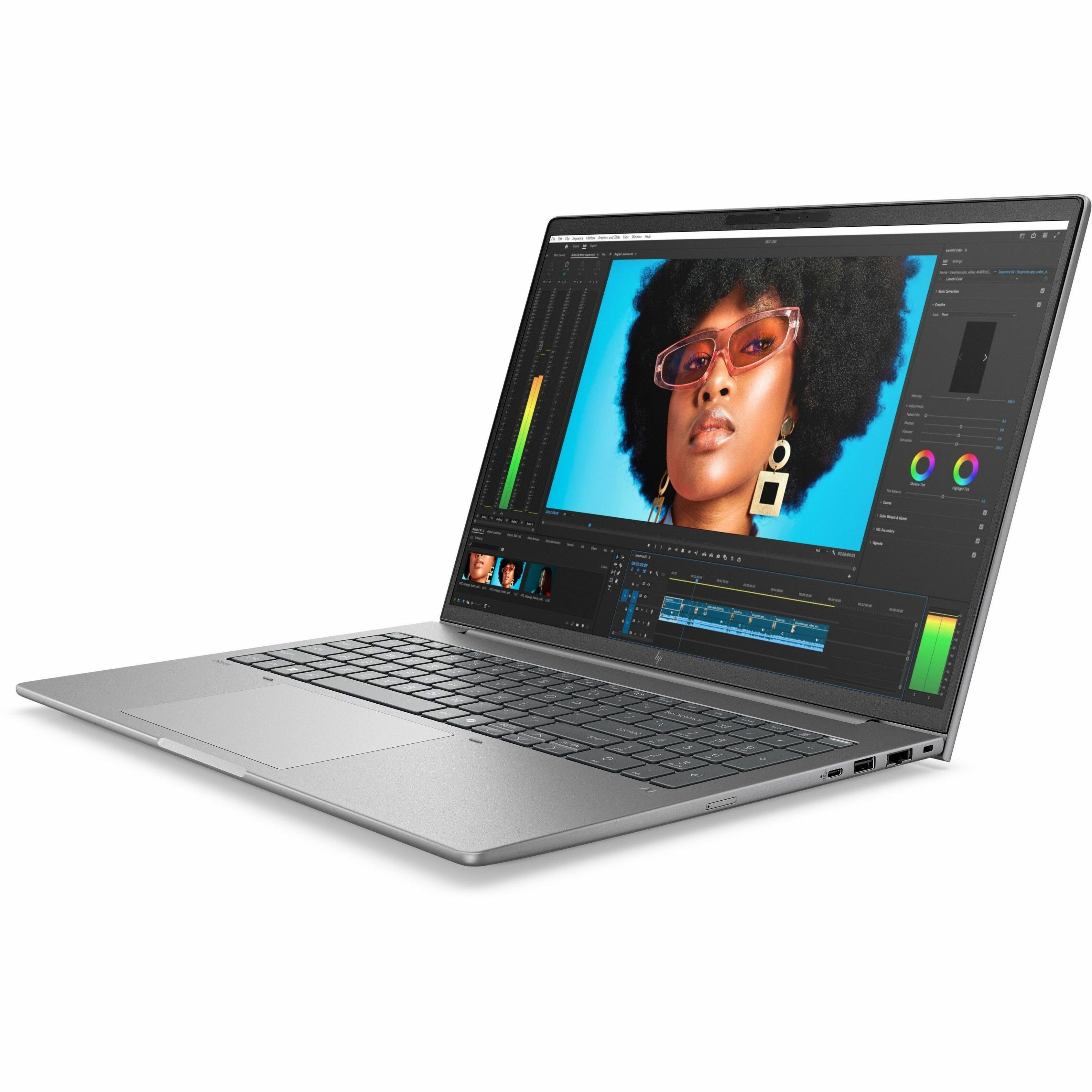 HP ZBook 8 G1i 16" Mobile Workstation - WUXGA - Intel Core Ultra 7 265H - vPro Technology - 32 GB - 512 GB SSD - English, French Keyboard - Meteor Silver - Intel Chip - 1920 x 1200 - Windows 11 Pro - Intel Arc 140T GPU with 4 GB, NVIDIA RTX 500 Ada Generation - In-plane Switching (IPS) Technology - Front Camera/Webcam - IEEE 802.11be Wireless LAN Standard — alternate image2